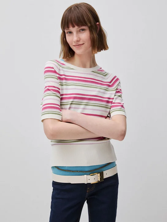 UNITED COLORS OF BENETTON Áo Len Ngắn Tay Nữ