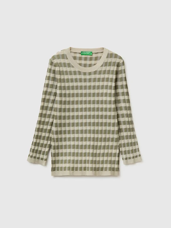 UNITED COLORS OF BENETTON Áo Len Dài Tay Nữ