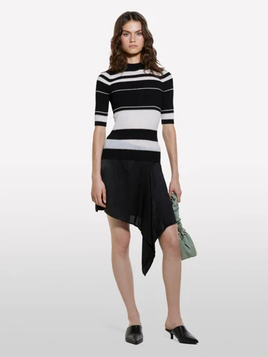 SISLEY Áo Len Dài Tay Nữ Women Sweater