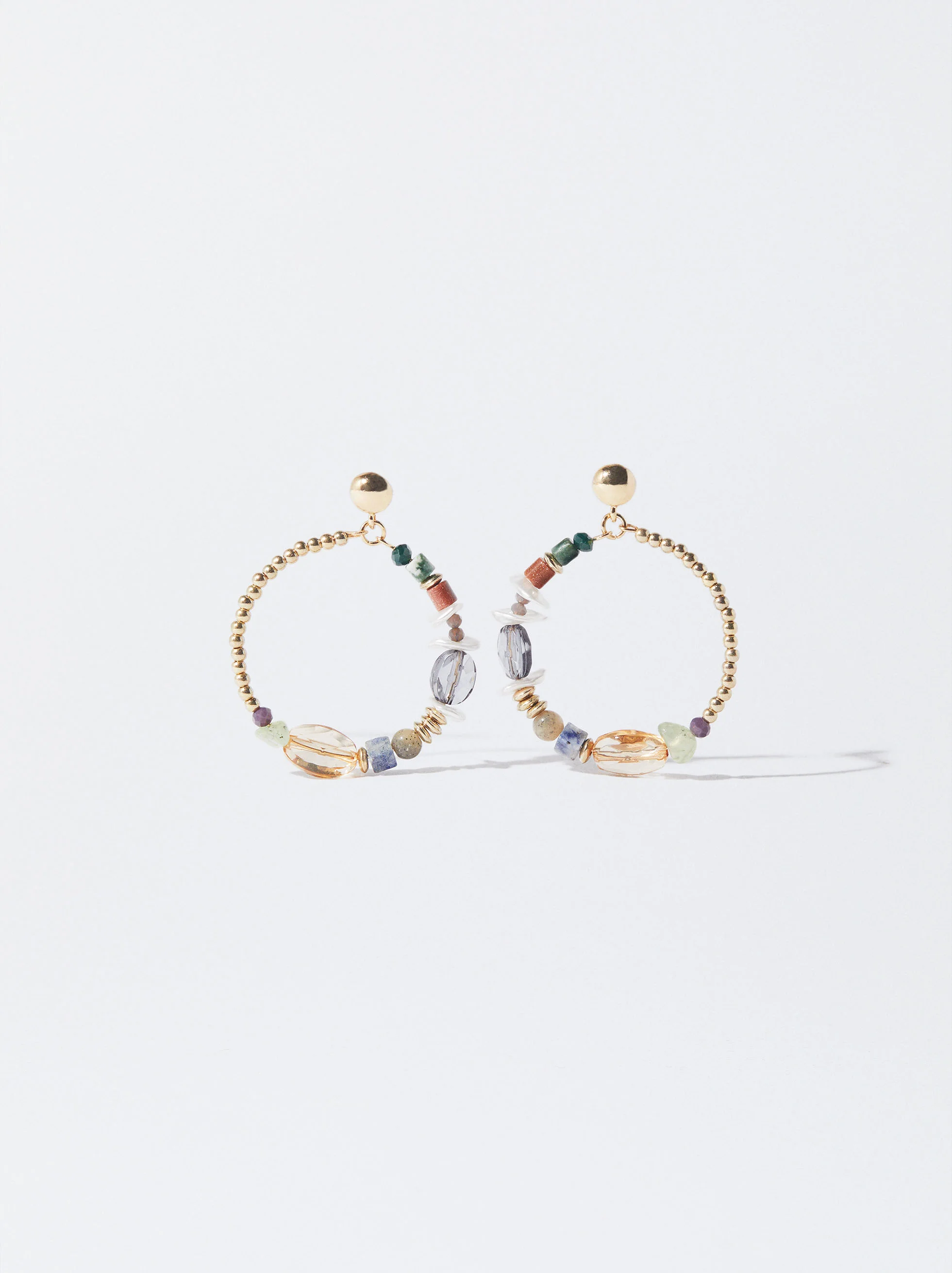 PARFOIS Hoa Tai Nữ Multicolor Stone