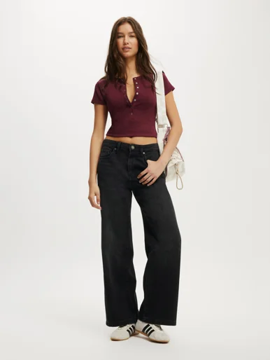 COTTON ON Quần Jeans Ống Rộng Nữ-Wide Jean Asia Fit