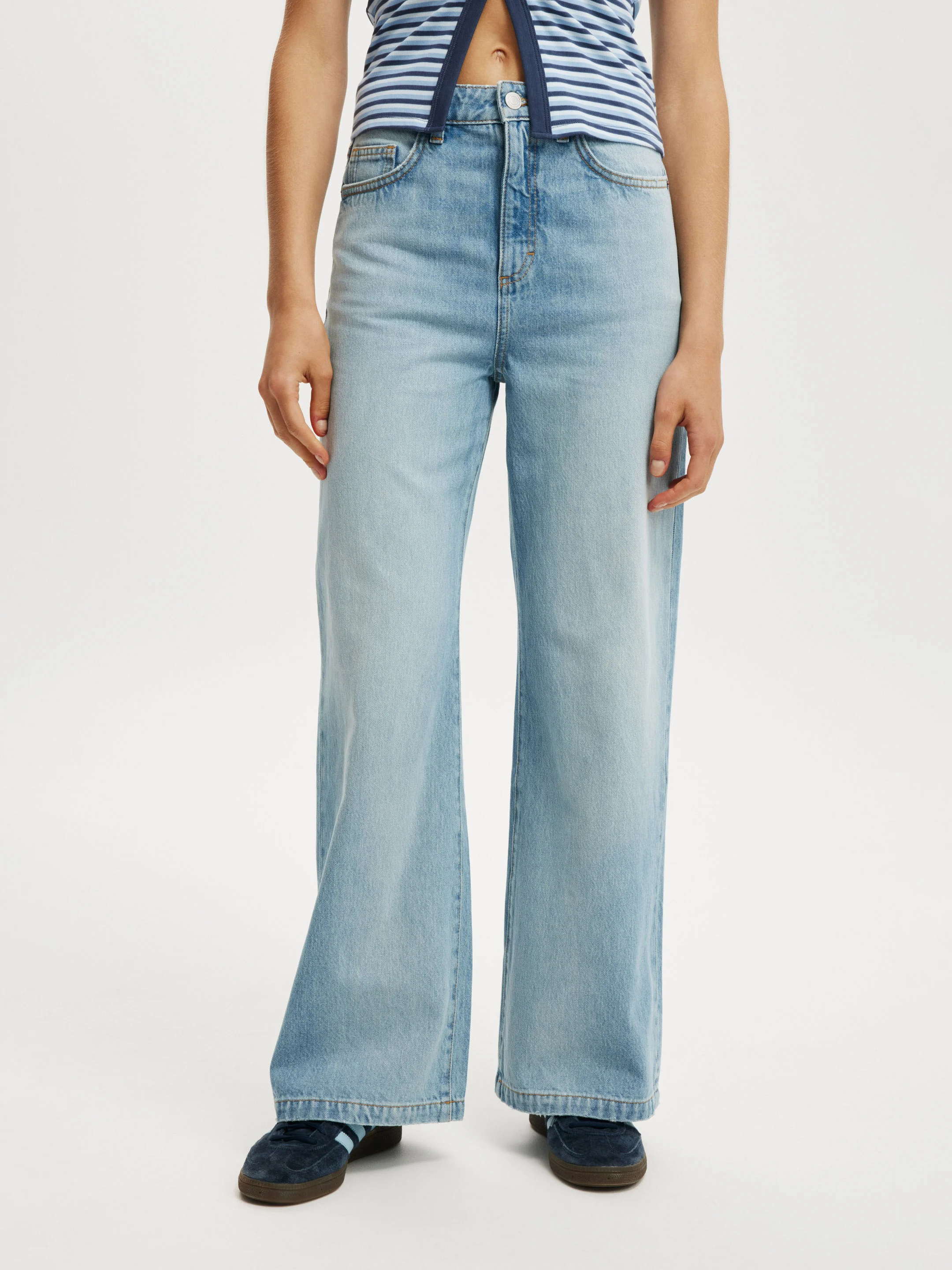 COTTON ON Quần Jeans Ống Rộng Nữ-Wide Jean Asia Fit
