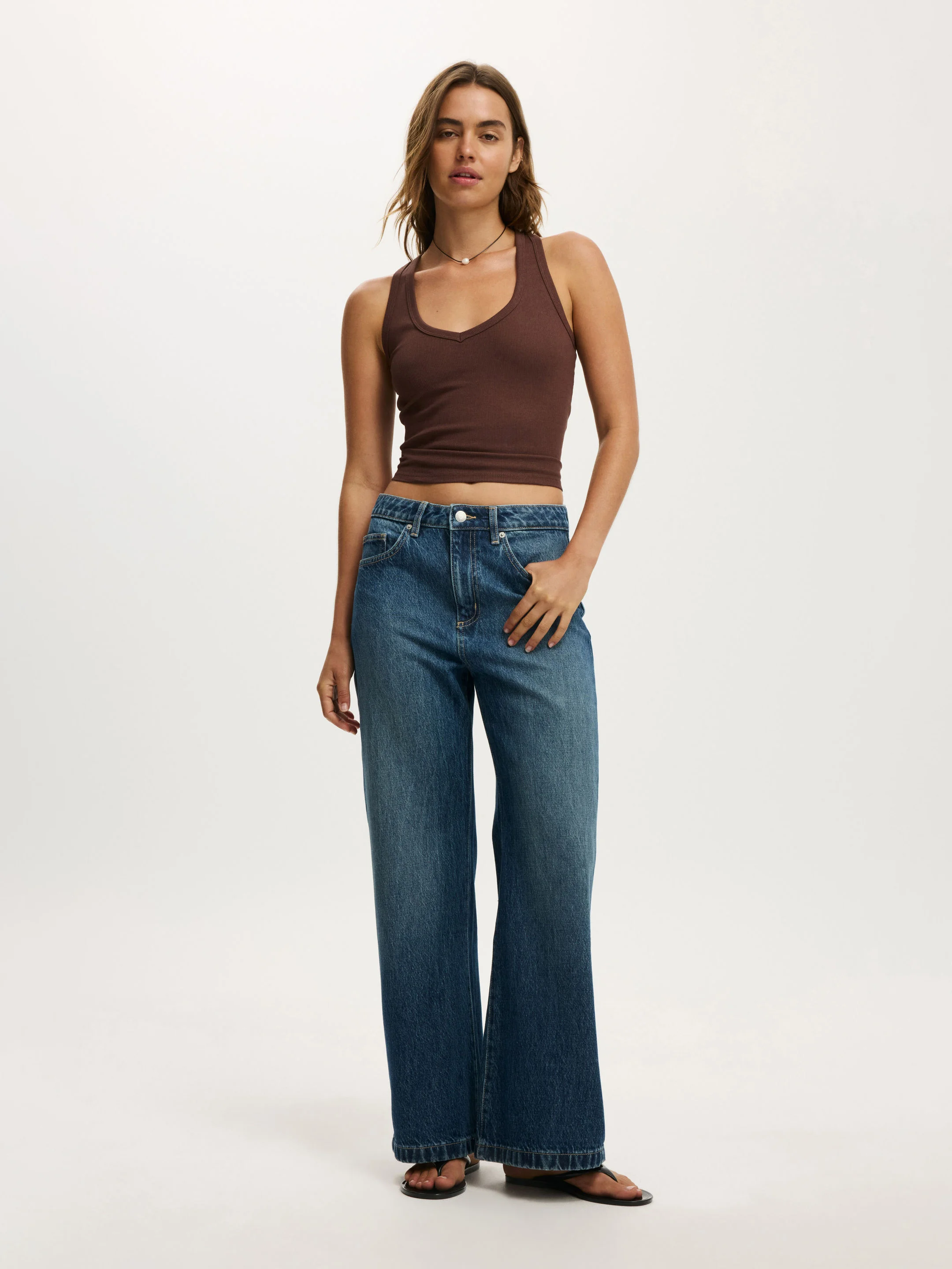 COTTON ON Quần Jeans Ống Rộng Nữ-Wide Jean Asia Fit