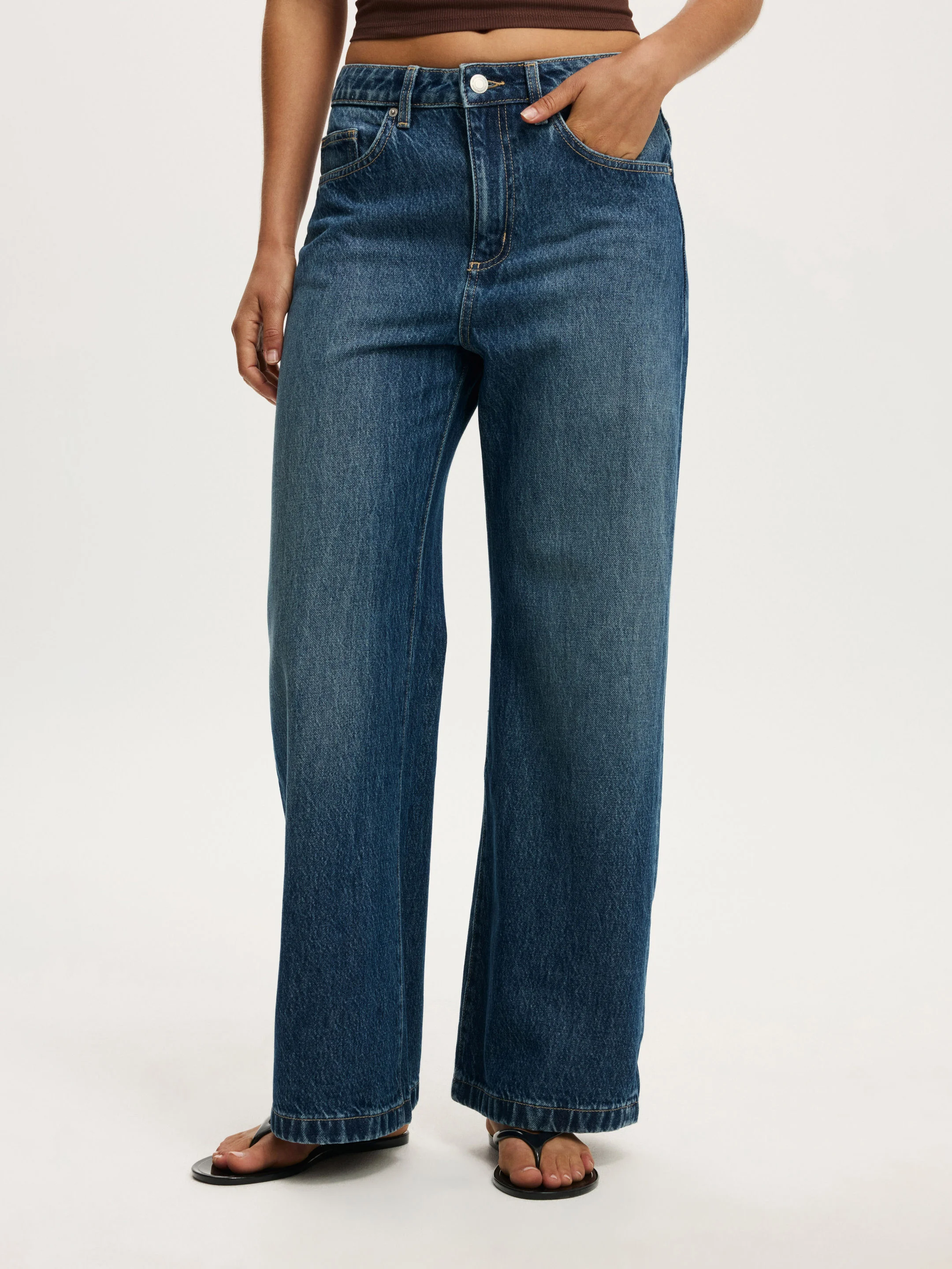 COTTON ON Quần Jeans Ống Rộng Nữ-Wide Jean Asia Fit