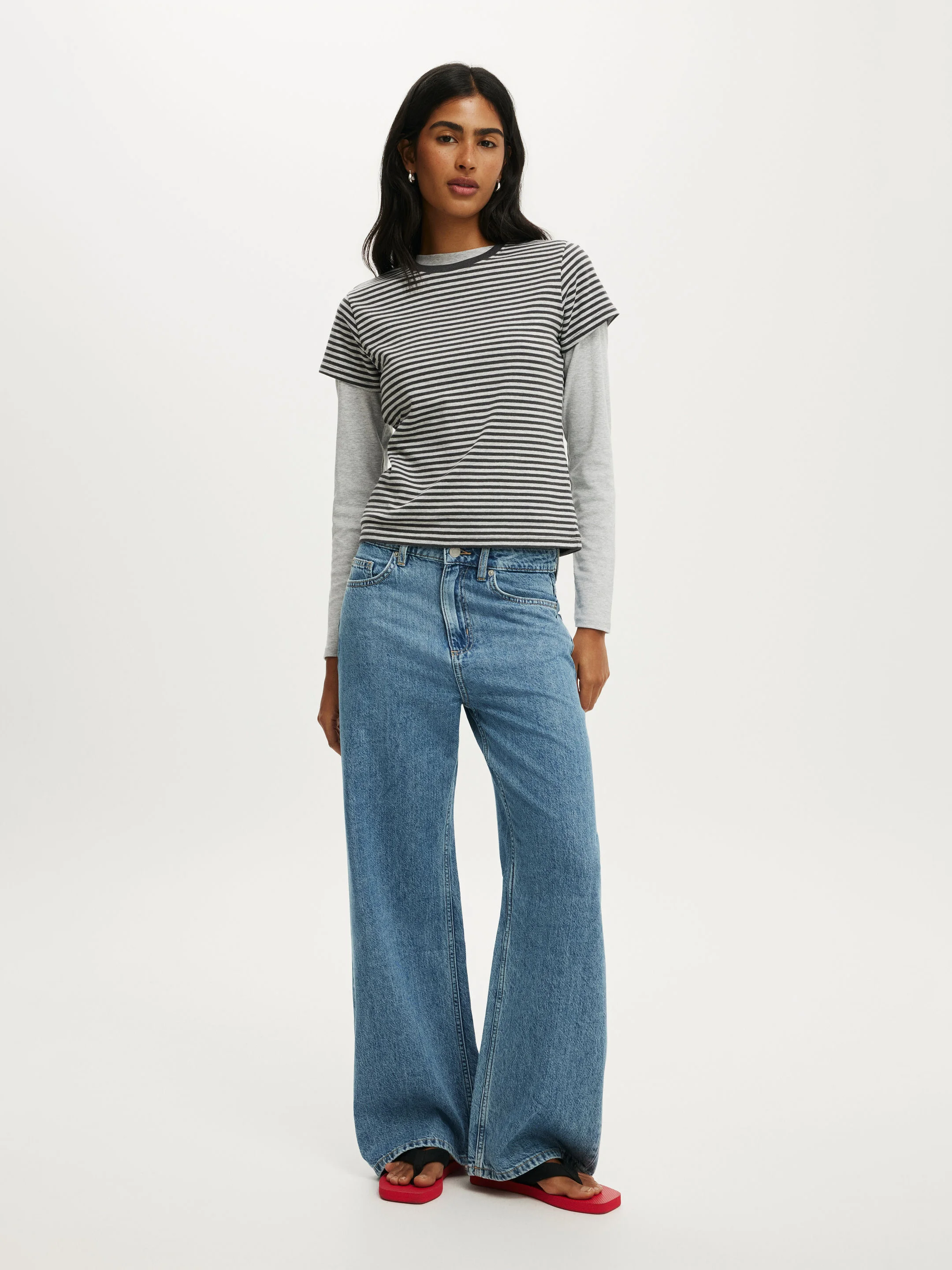 COTTON ON Quần Jeans Ống Rộng Nữ - Wide Jean Asia Fit