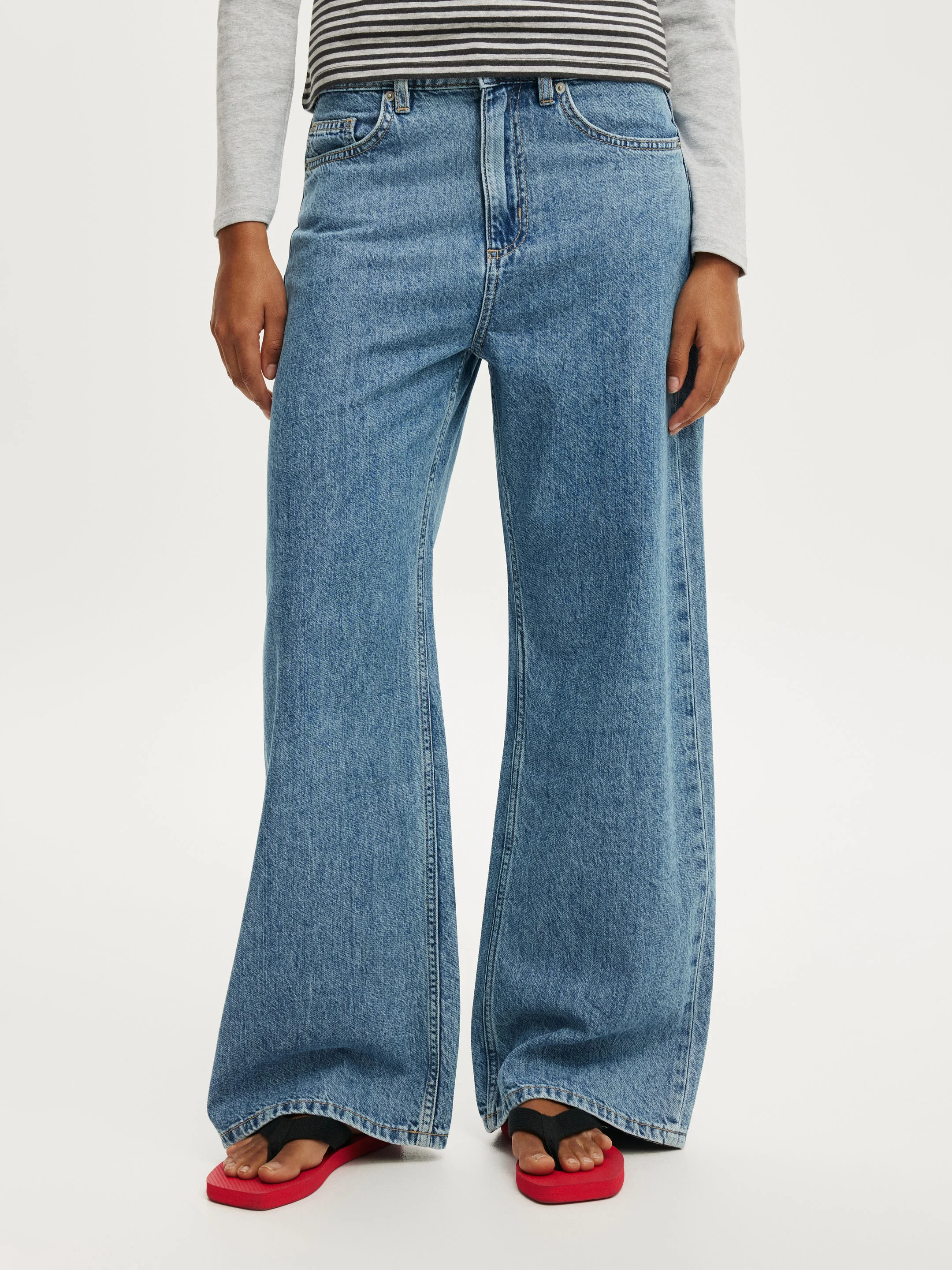 COTTON ON Quần Jeans Ống Rộng Nữ - Wide Jean Asia Fit