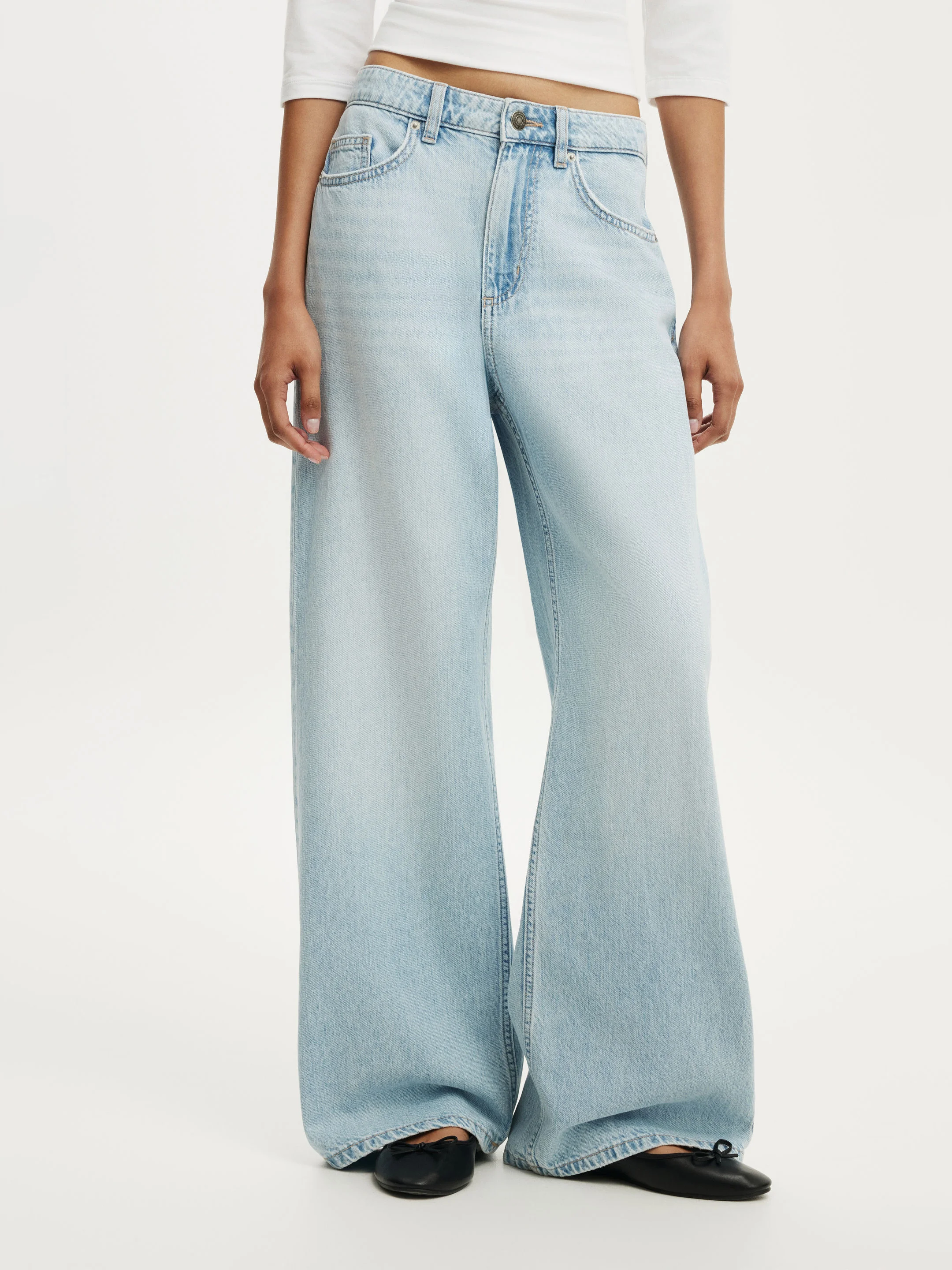COTTON ON Quần Jeans Ống Rộng Nữ-Wide Jean Asia Fit