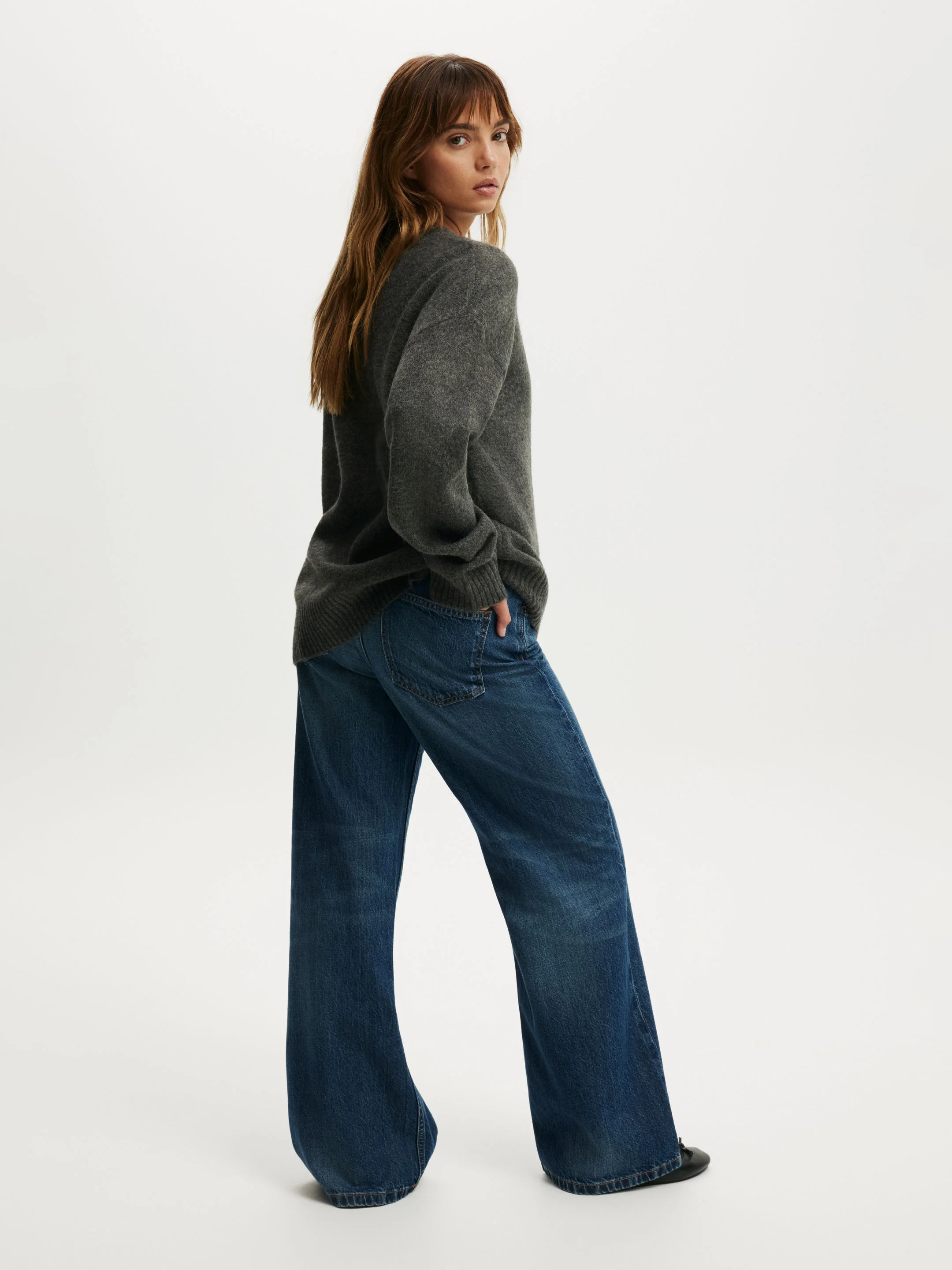 COTTON ON Quần Jeans Ống Rộng Nữ - Wide Jean Asia Fit