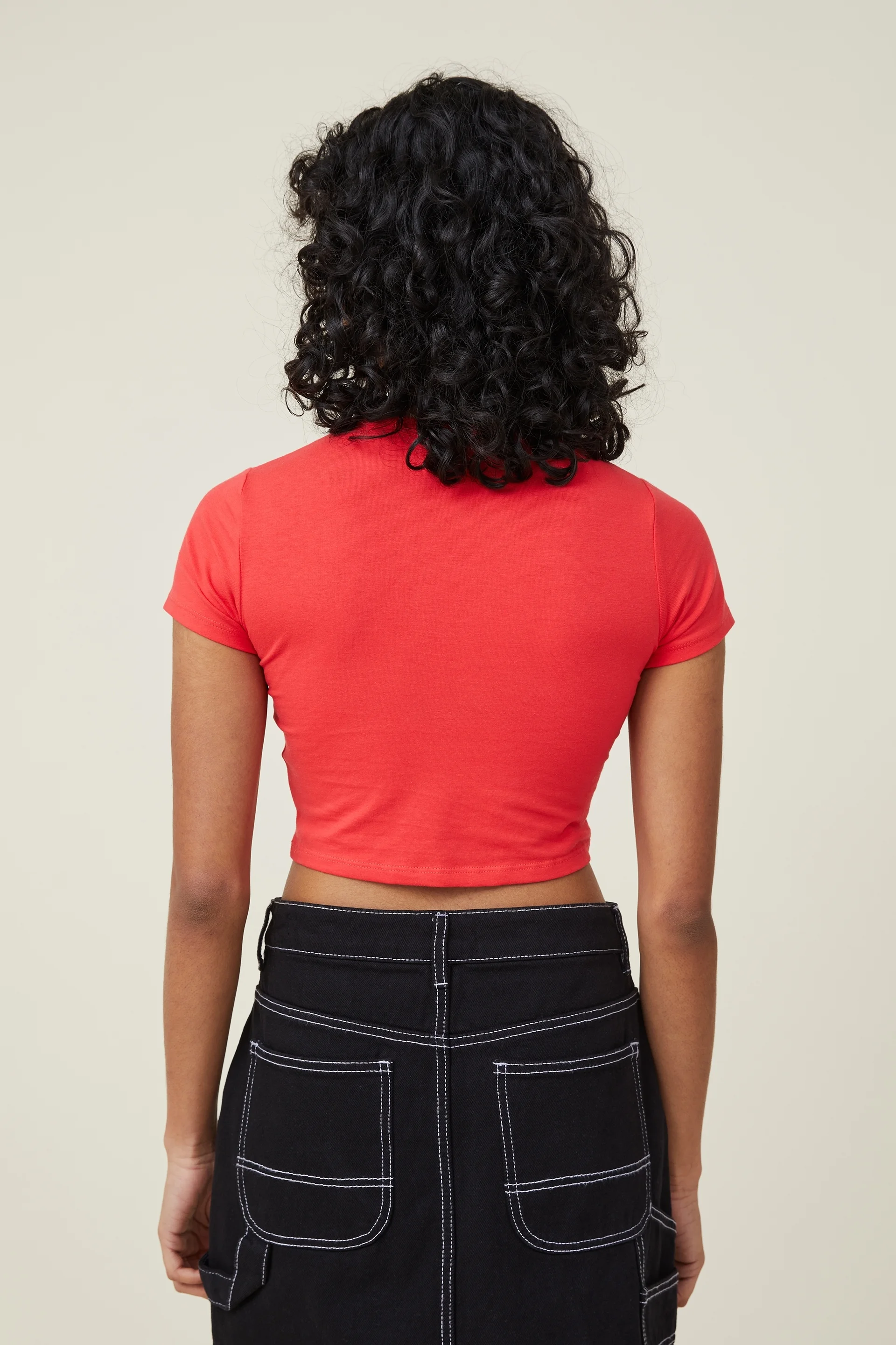 COTTON ON Áo Thun Ngắn Tay Nữ - Micro Crop Tee