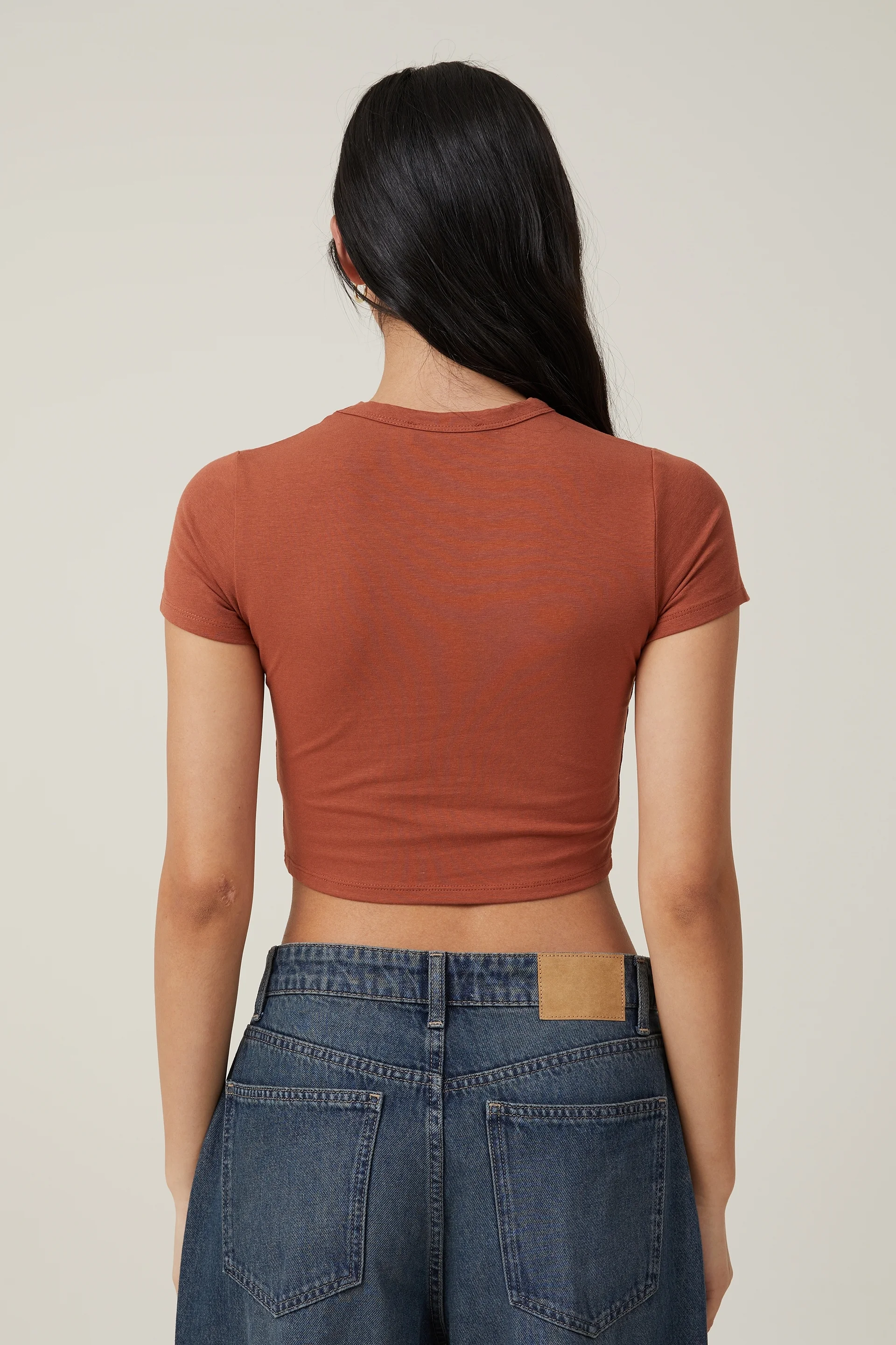 COTTON ON Áo Thun Ngắn Tay Nữ-Micro Crop Tee