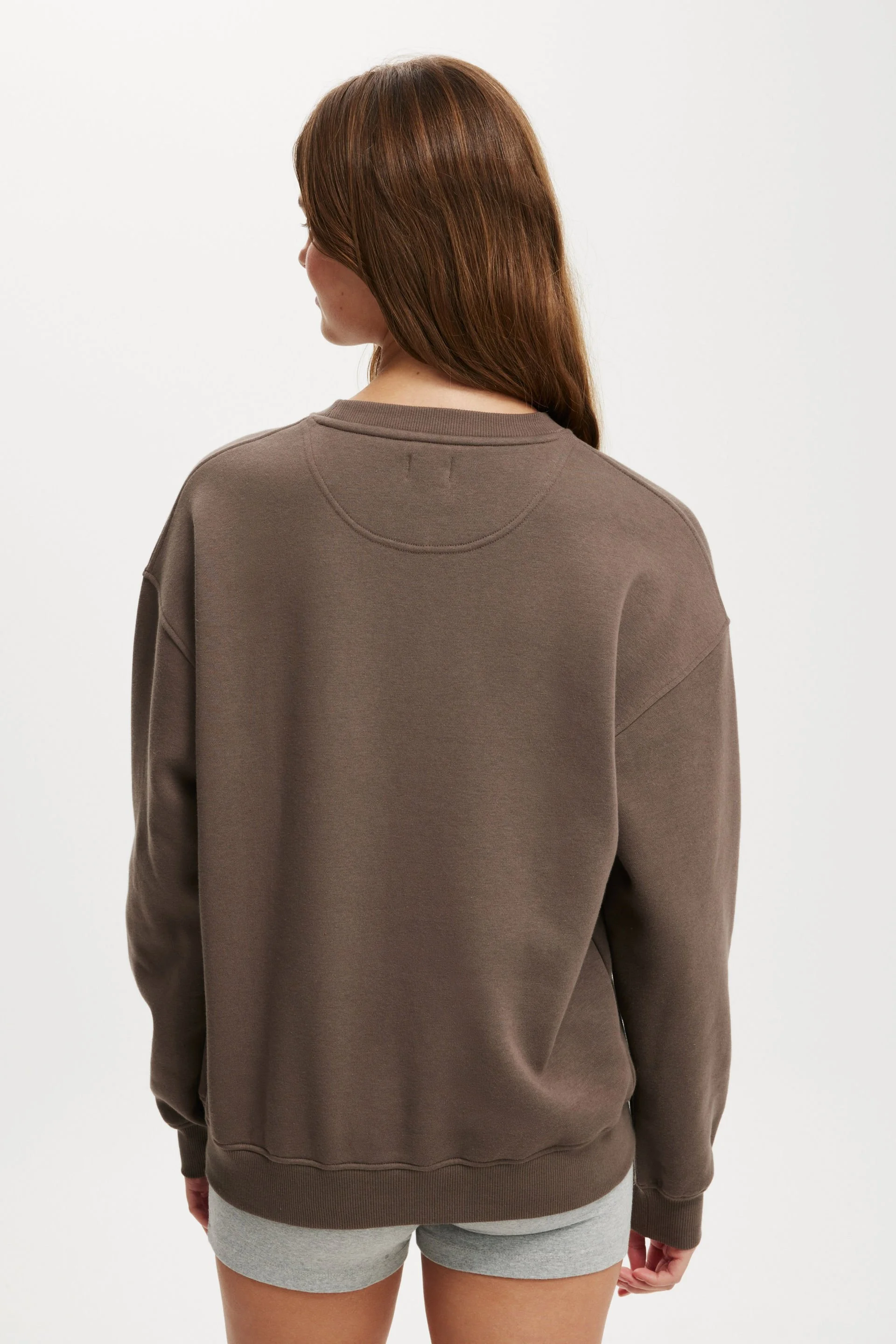 COTTON ON Áo Chui Đầu Dài Tay Nữ-Classic Fleece Crew Sweatshirt