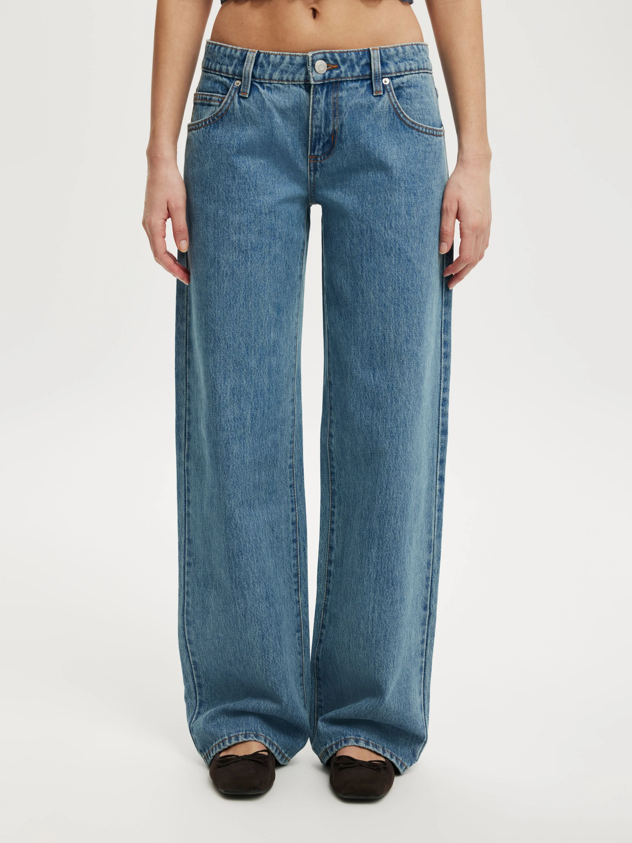 COTTON ON Quần Jeans Dài Nữ-Low Rise Straight Jean