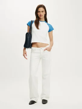 COTTON ON Quần Jeans Dài Nữ - Low Rise Straight Jean
