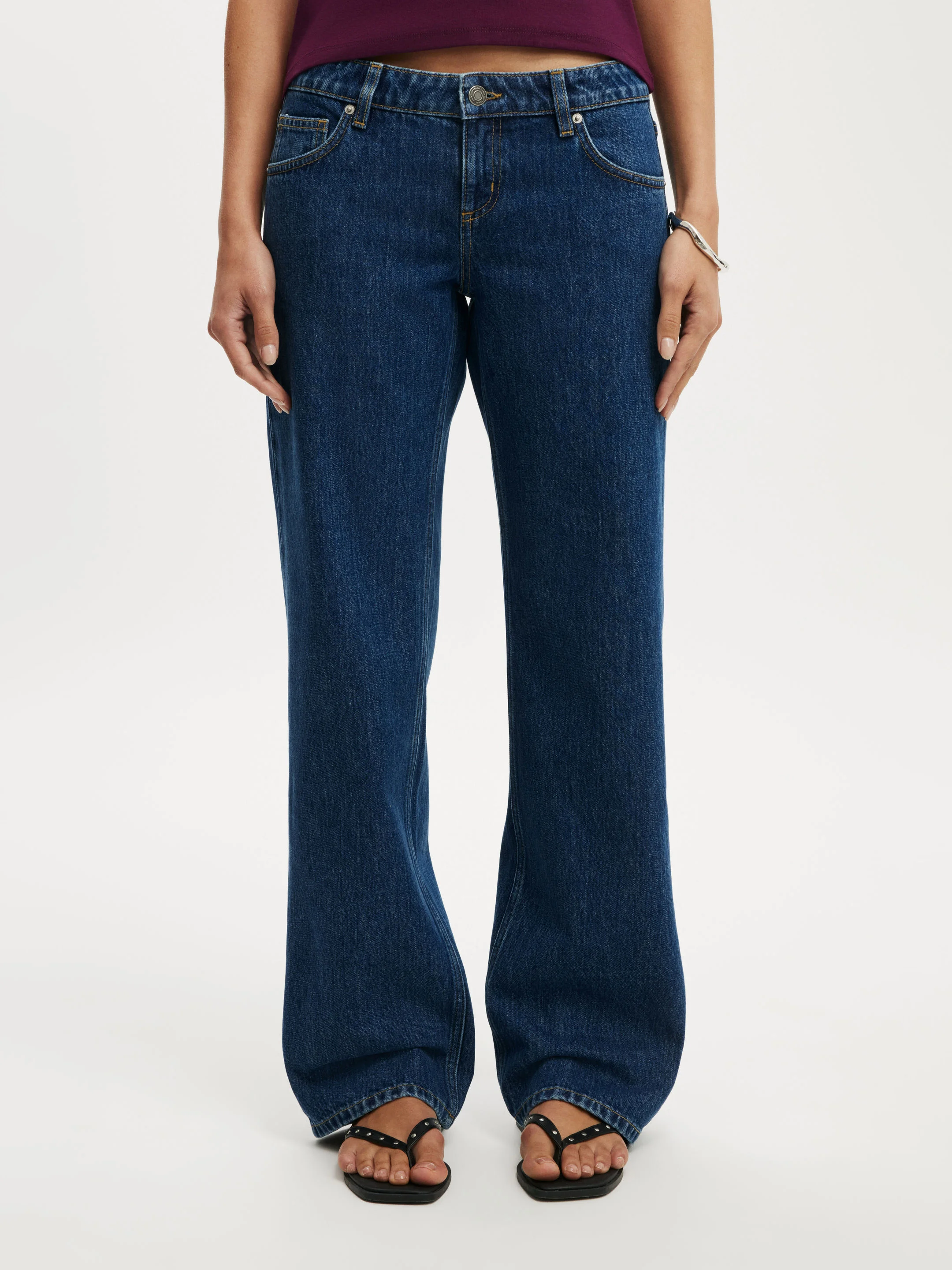 COTTON ON Quần Jeans Dài Nữ - Low Rise Straight Jean