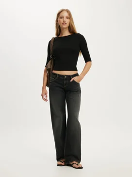 COTTON ON Quần Jeans Dài Nữ - Low Rise Straight Jean
