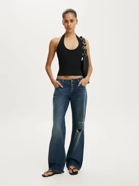 COTTON ON Quần Jeans Dài Nữ - Low Rise Straight Jean