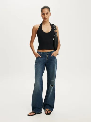 COTTON ON Quần Jeans Dài Nữ - Low Rise Straight Jean