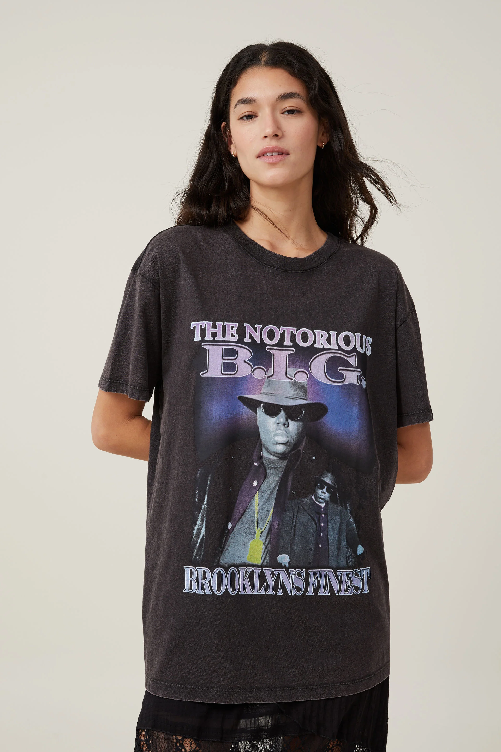 COTTON ON Áo Thun Ngắn Tay Nữ-The Oversized Hip Hop Tee