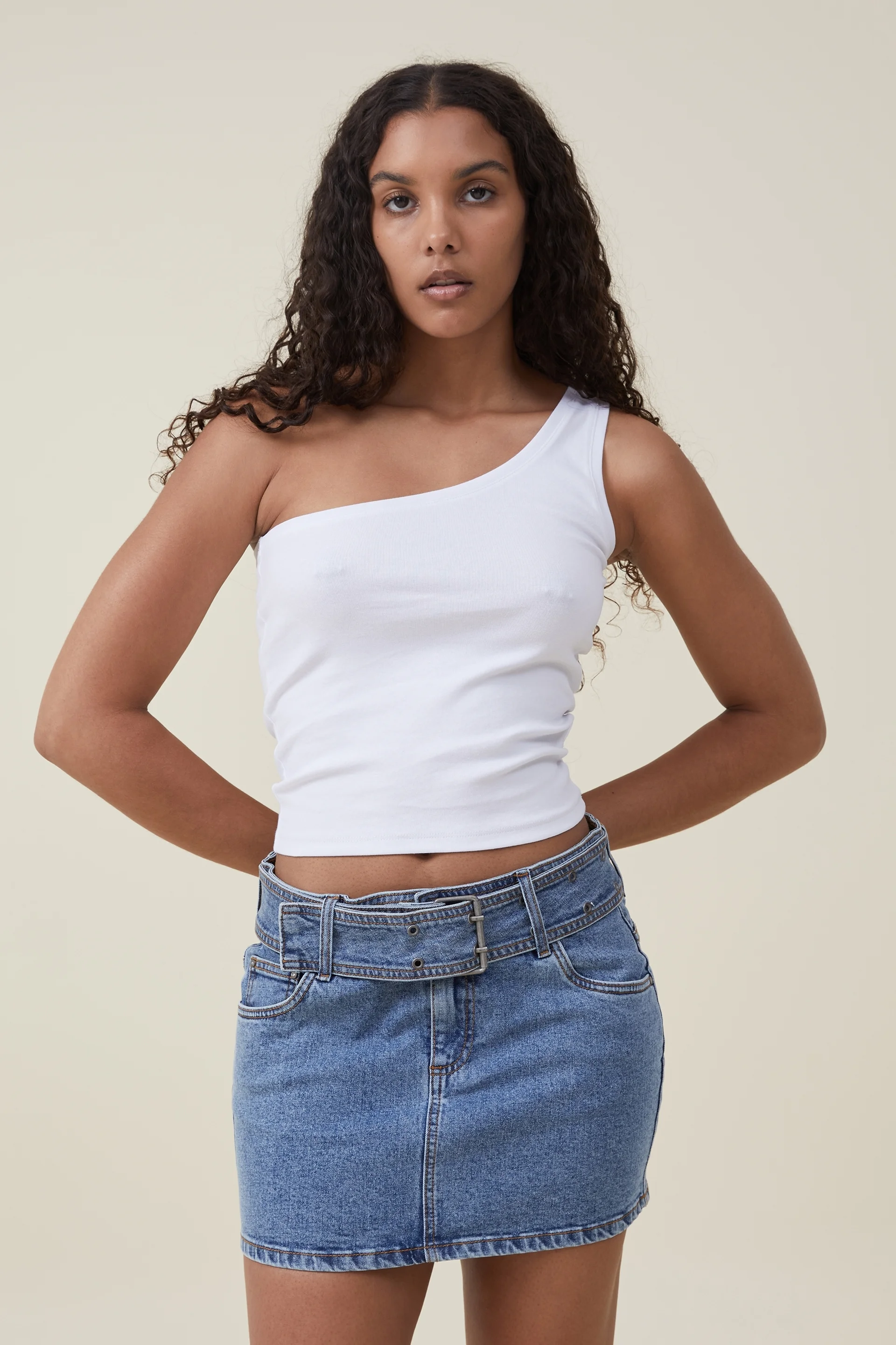 COTTON ON Áo Thun Cộc Tay Nữ - Jamie One Shoulder Cami