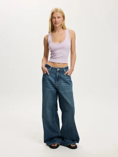 COTTON ON Quần Jeans Dài Nữ-Low Super Baggy Jean