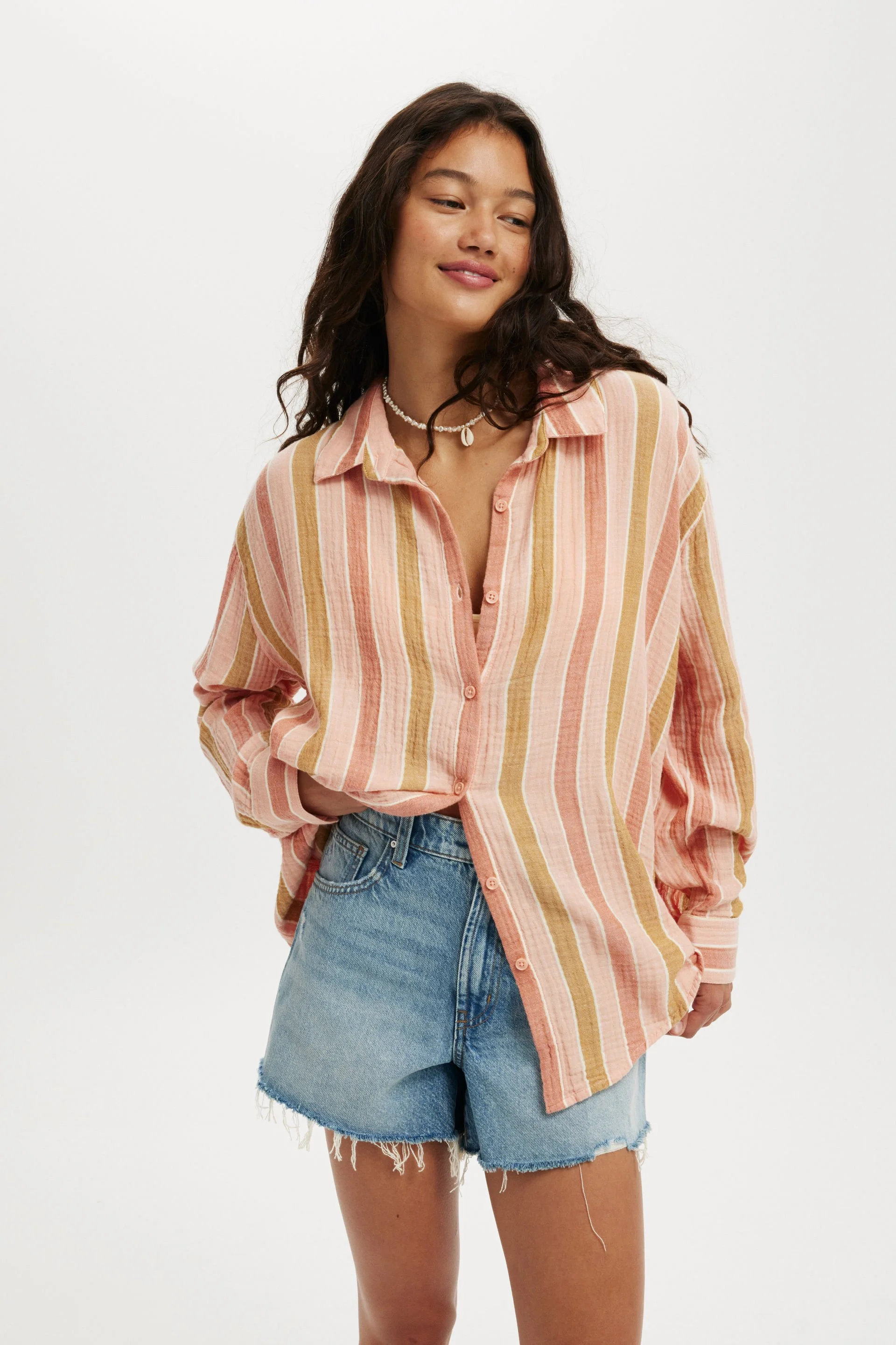 COTTON ON Áo Sơ Mi Dài Tay Nữ-Haven Long Sleeve Shirt