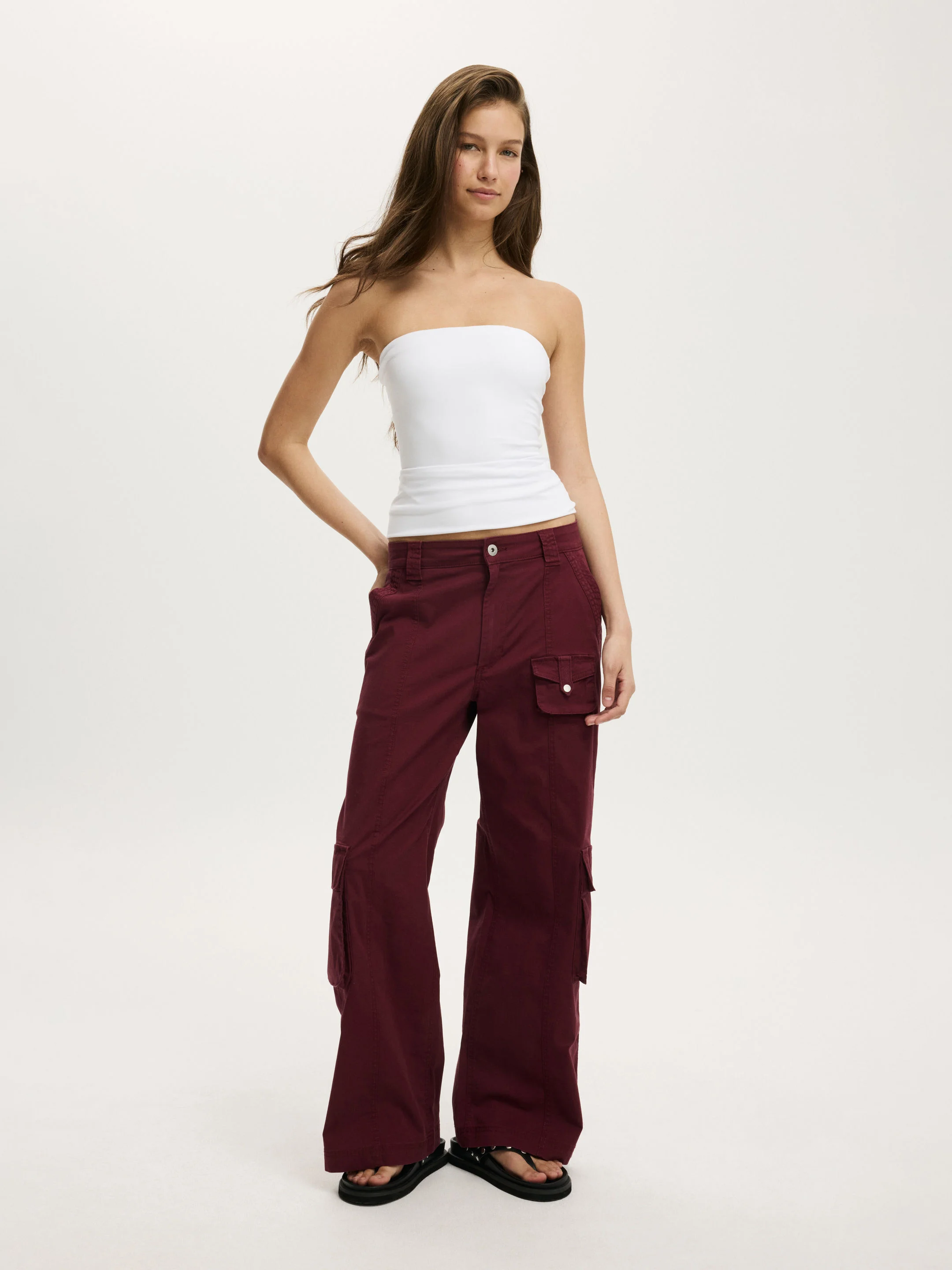 COTTON ON Quần Khaki Dài Nữ - Hayden Cargo Pant Asia Fit