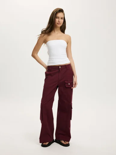 COTTON ON Quần Khaki Dài Nữ - Hayden Cargo Pant Asia Fit