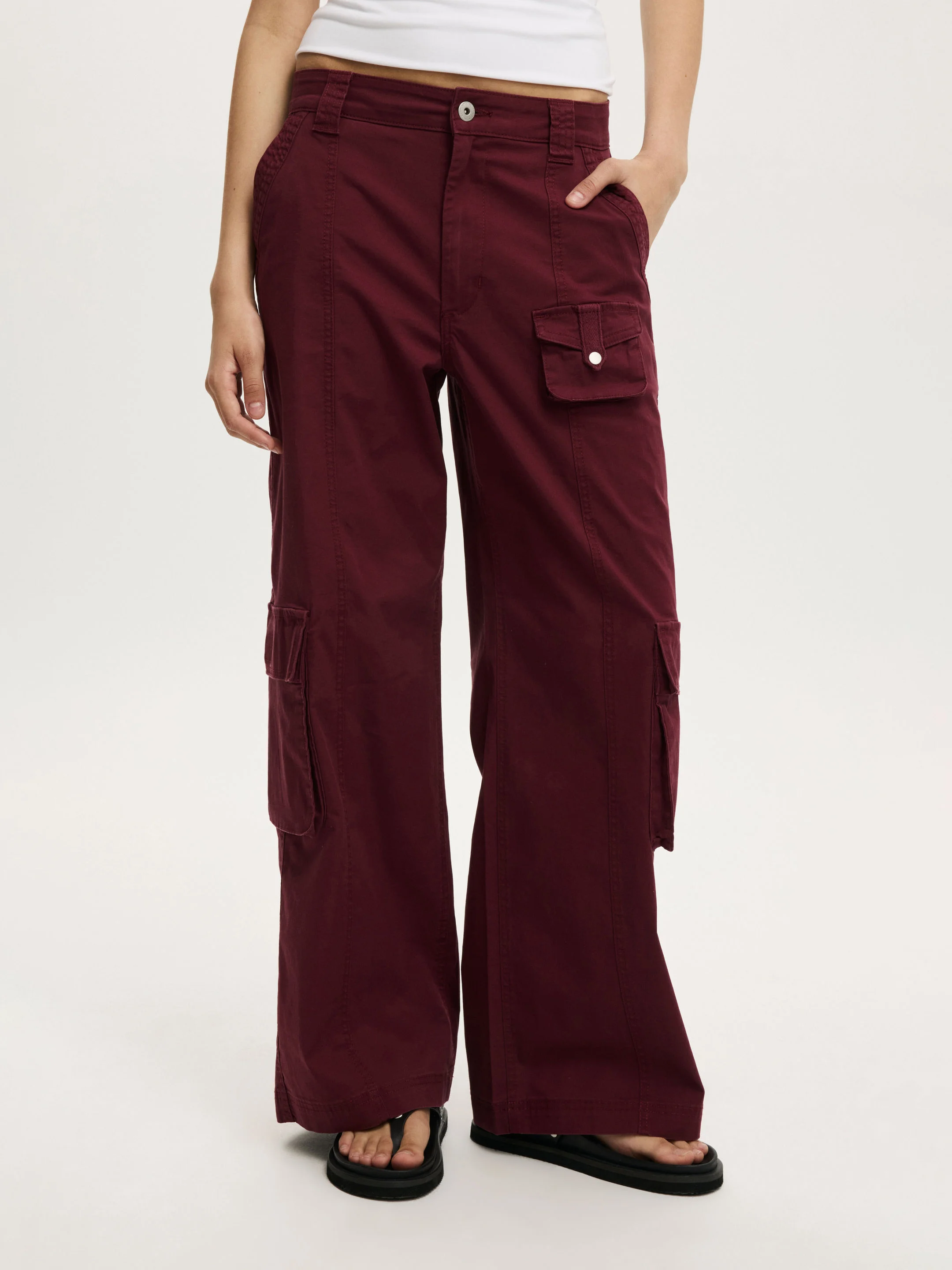 COTTON ON Quần Khaki Dài Nữ - Hayden Cargo Pant Asia Fit
