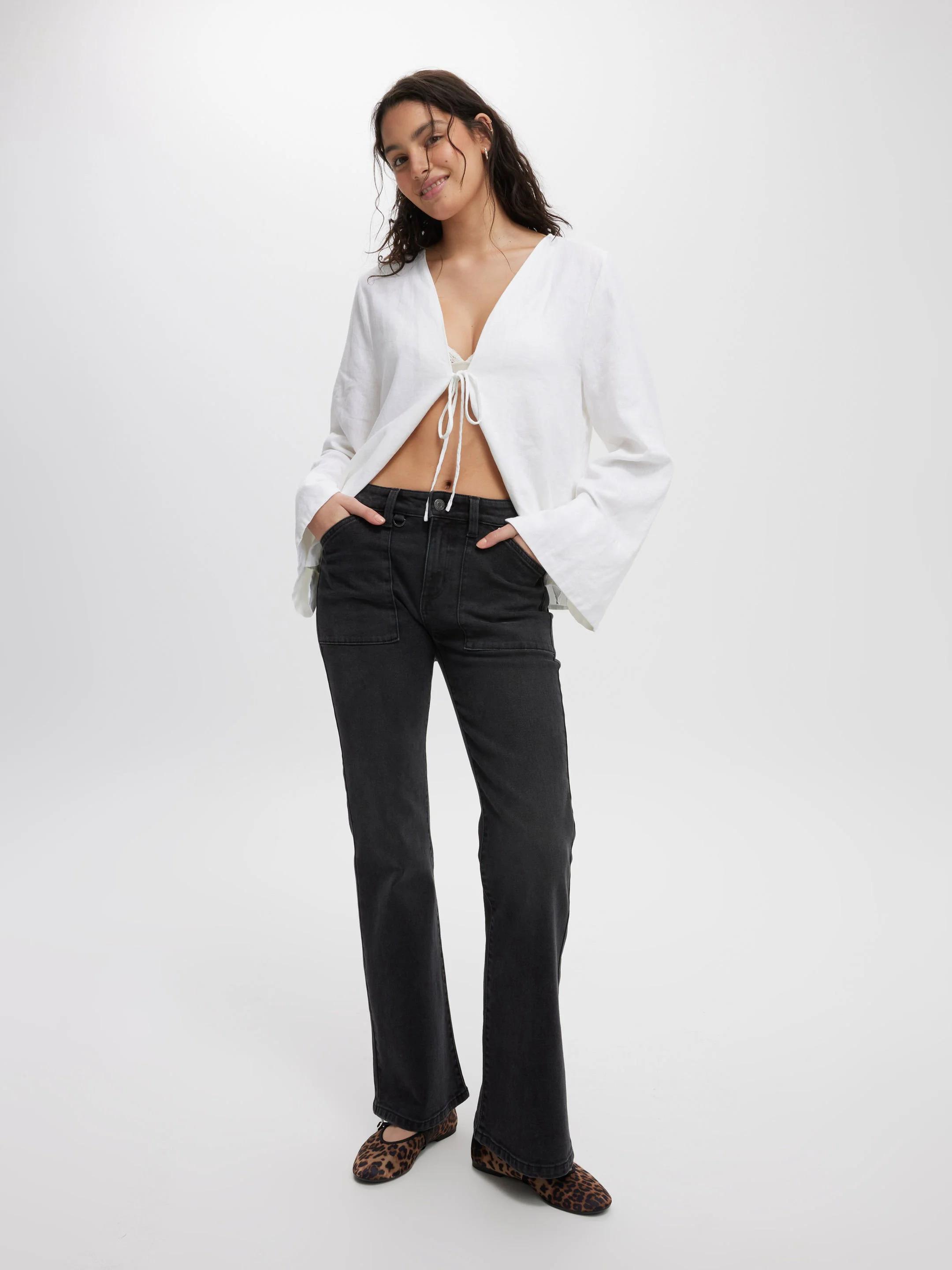 COTTON ON Quần Jeans Dài Nữ-Stretch Bootcut Flare Jean Asia Fit