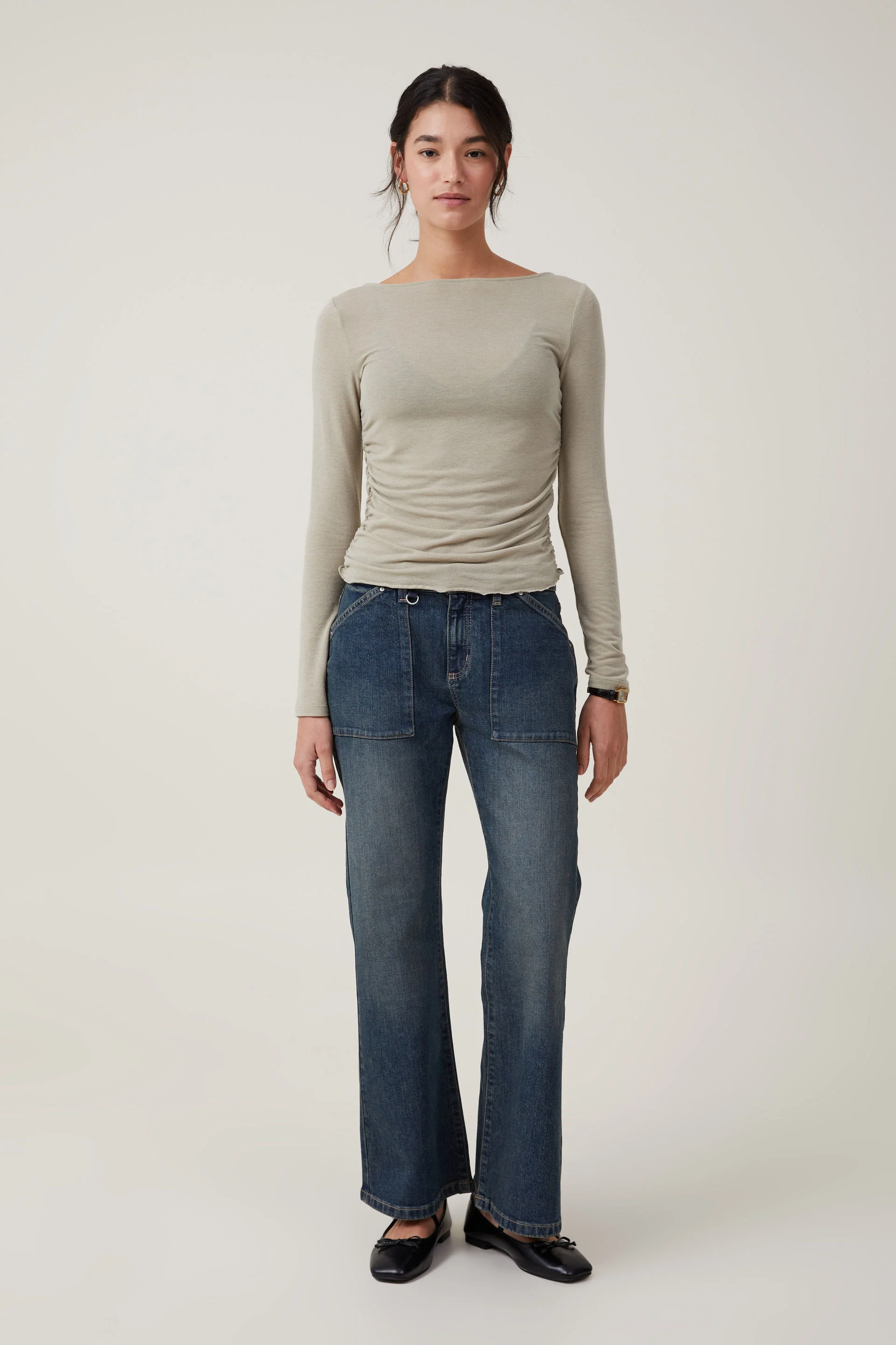 COTTON ON Quần Jeans Dài Nữ-Stretch Bootcut Flare Jean Asia Fit