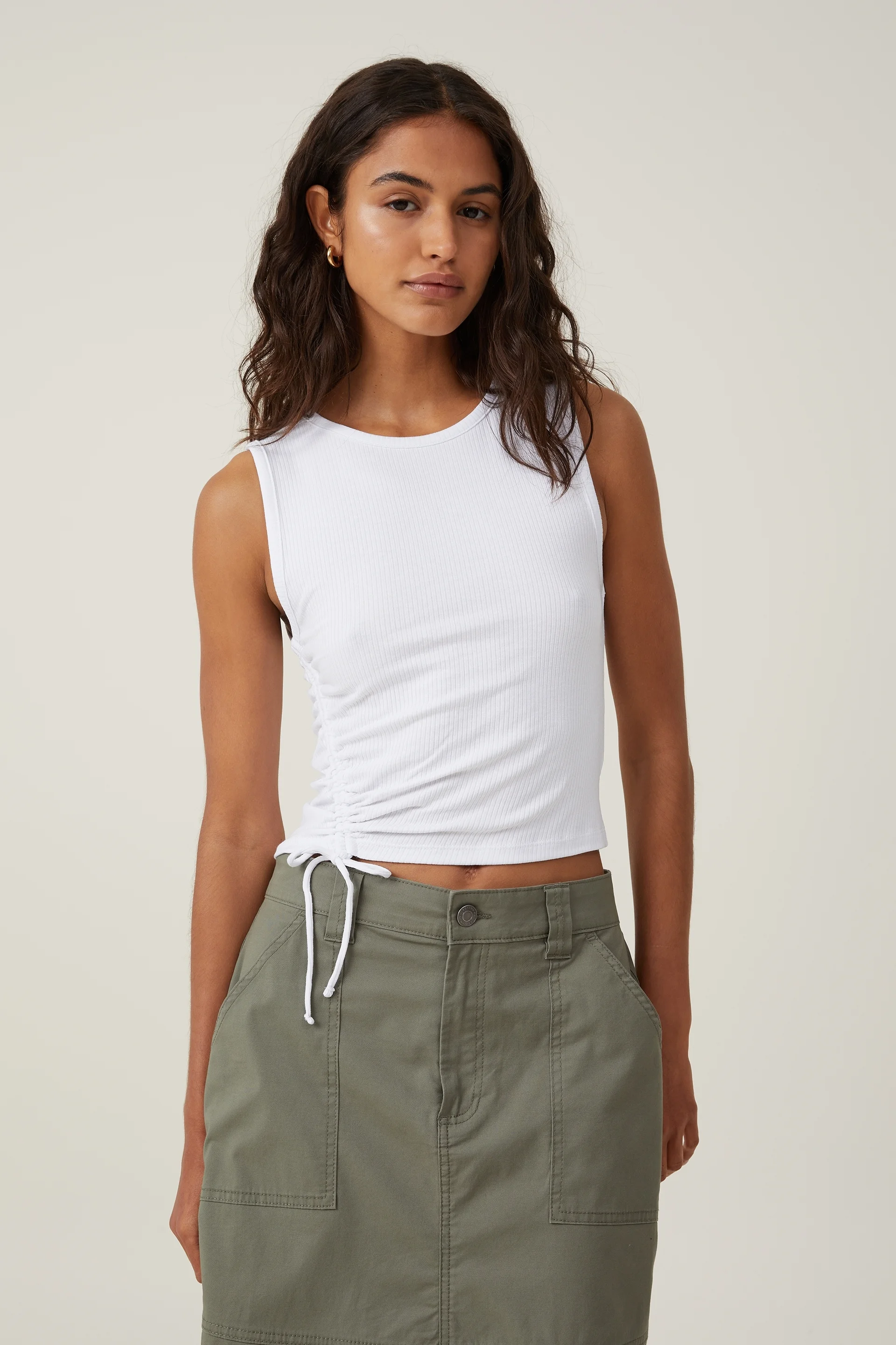 COTTON ON Áo Thun Cộc Tay Nữ - Quinn Gathered Tank