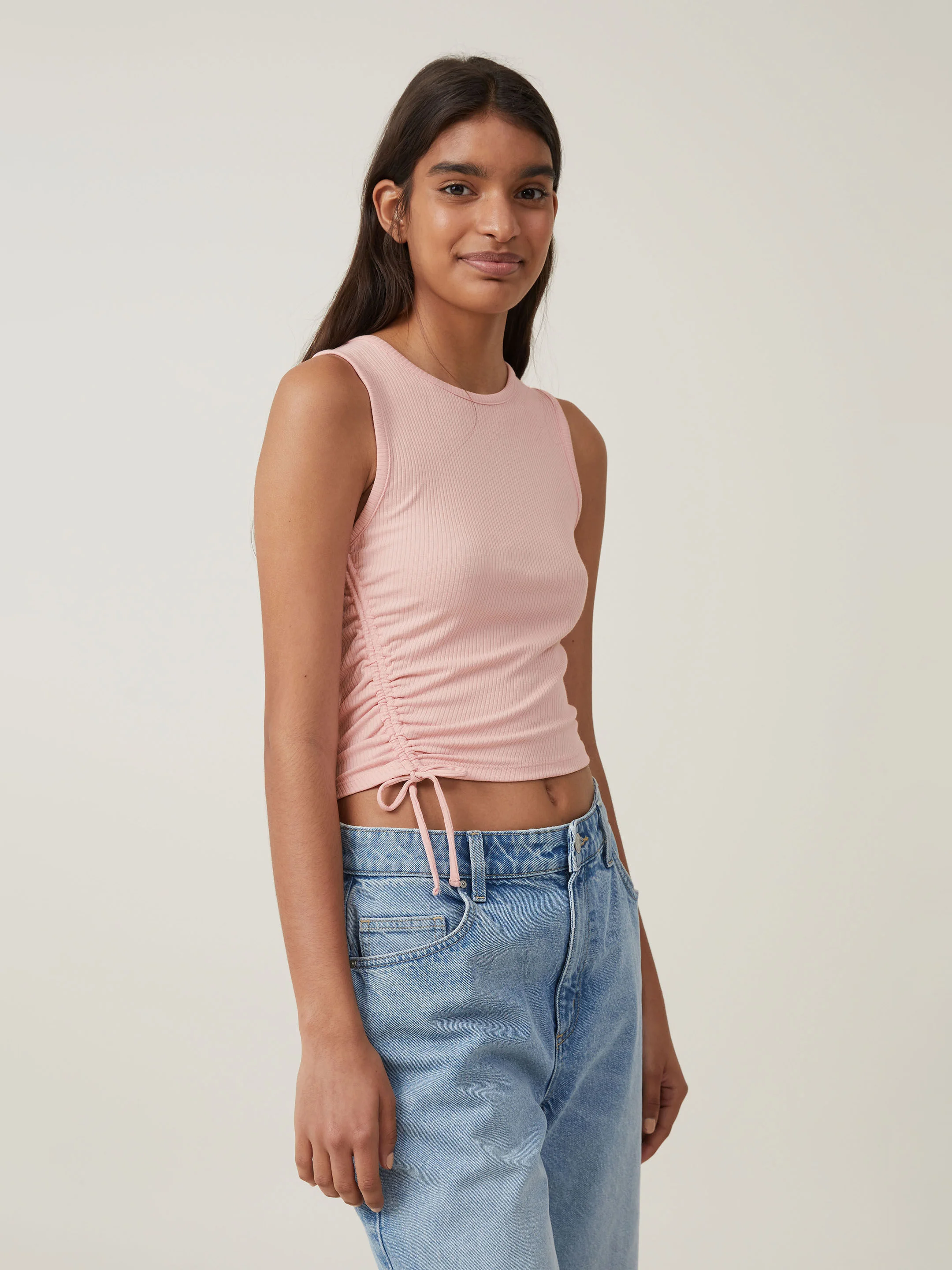COTTON ON Áo Thun Cộc Tay Nữ-Quinn Gathered Tank
