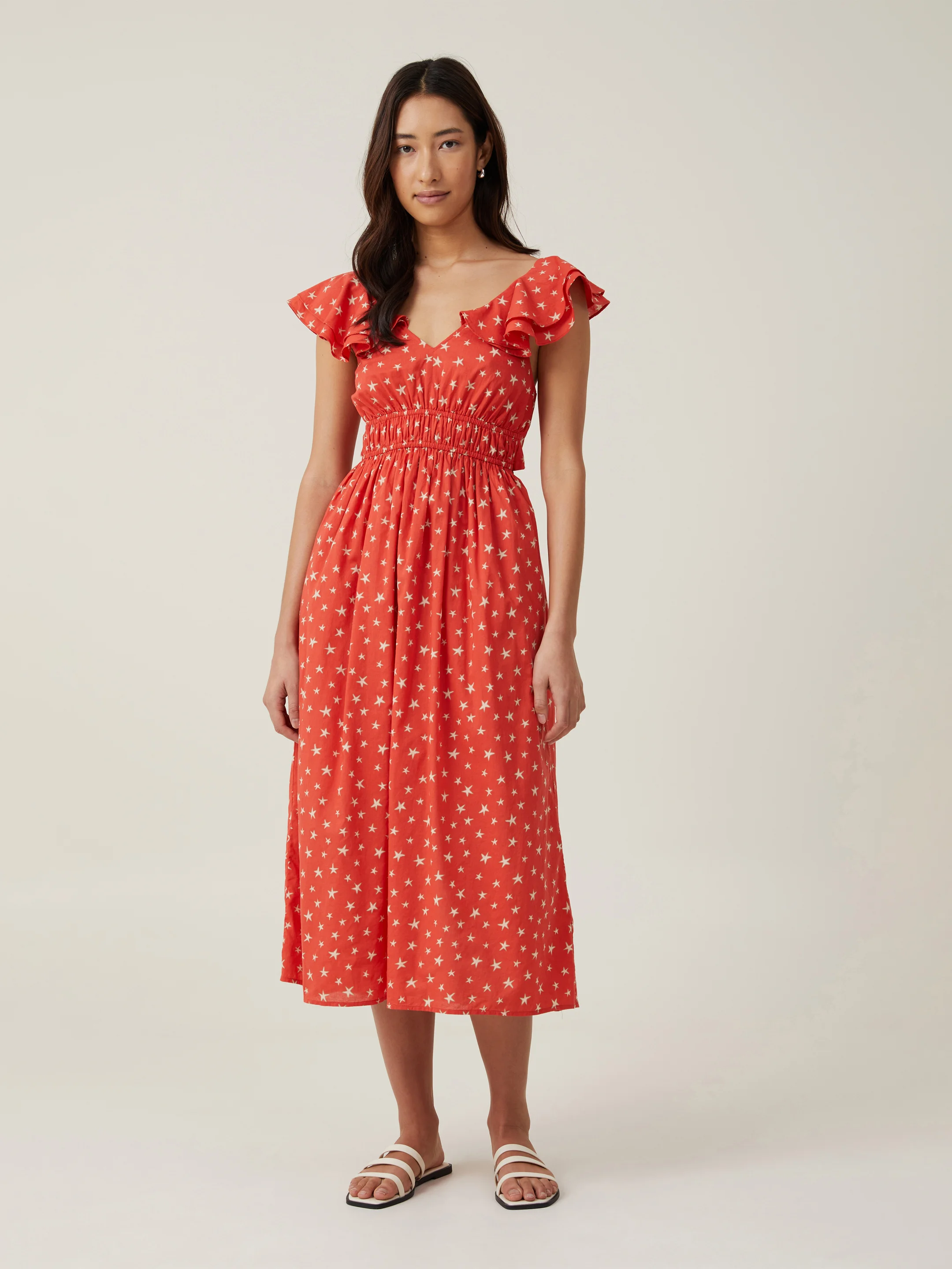 COTTON ON Đầm Maxi Nữ - Ruffle Sleeve Maxi Dress
