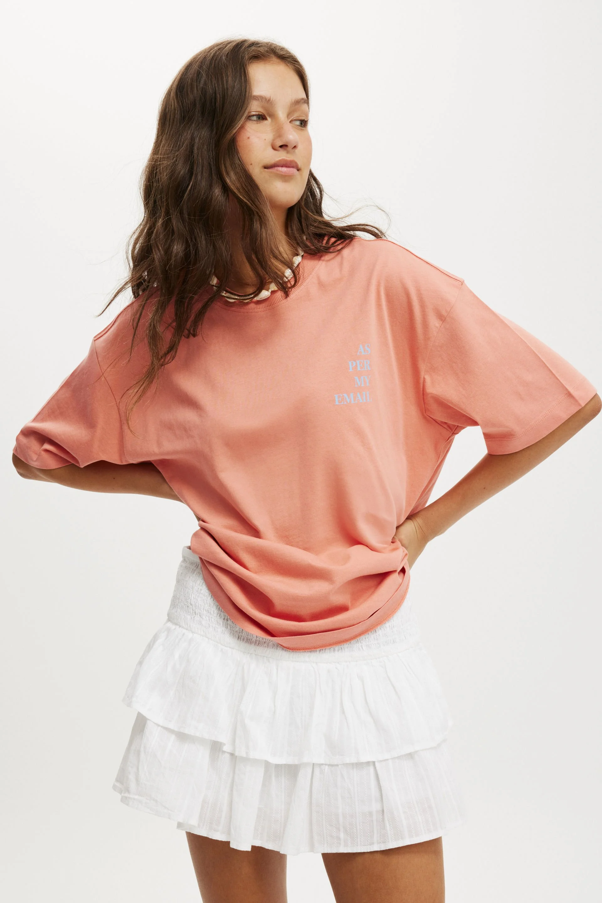 COTTON ON Áo Thun Có Họa Tiết Nữ-The Boxy Graphic Tee