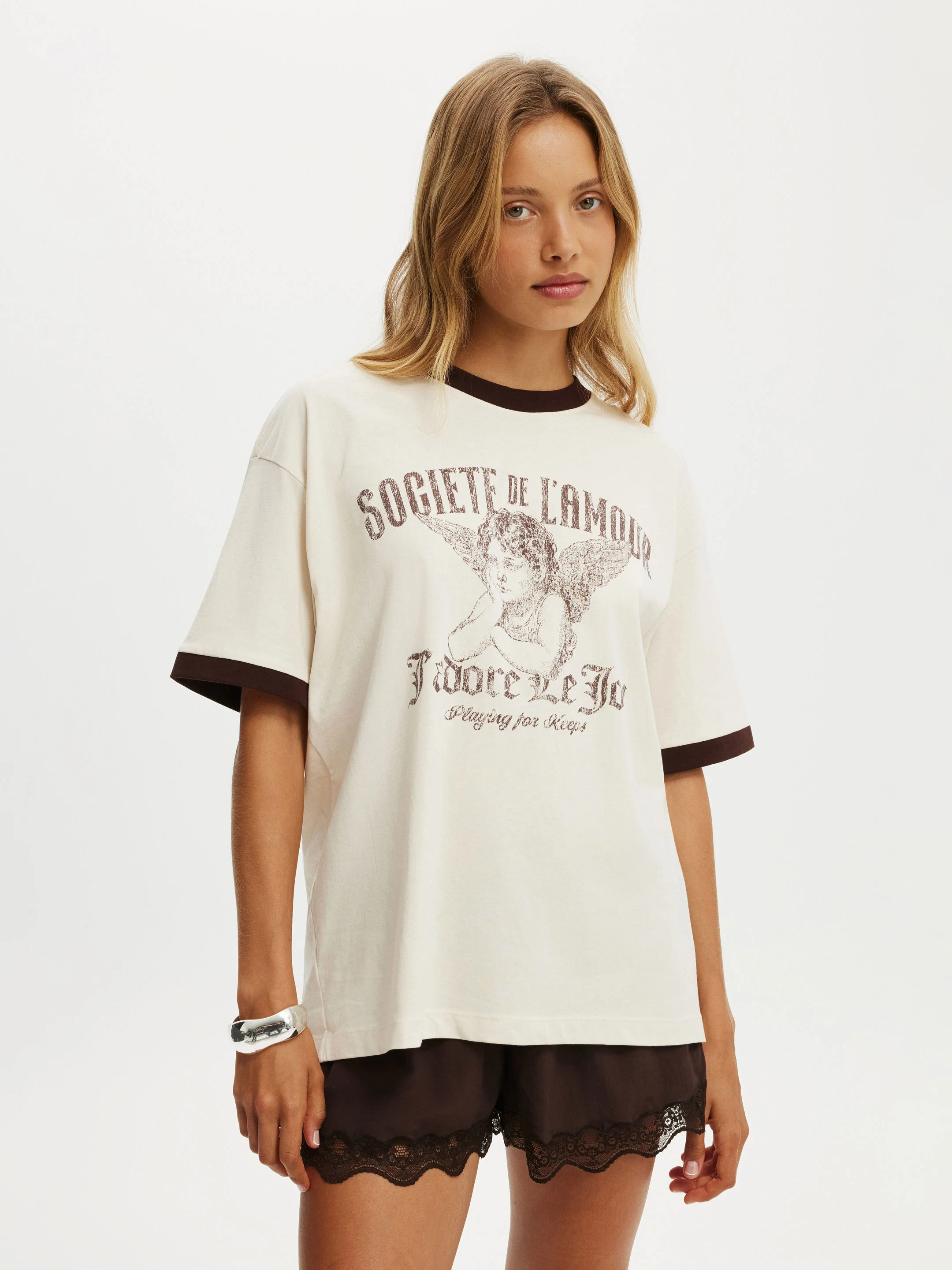 COTTON ON Áo Thun Có Họa Tiết Nữ - The Boxy Graphic Tee