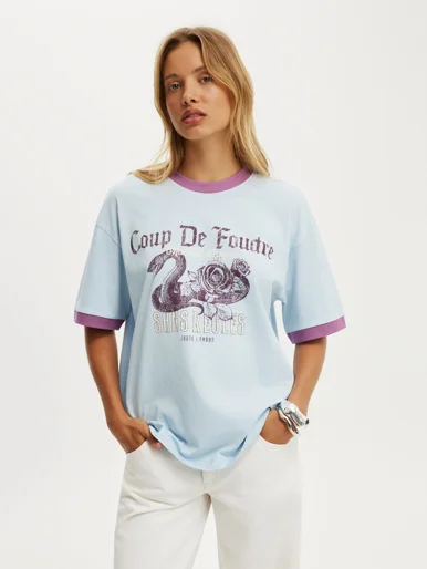 COTTON ON Áo Thun Có Họa Tiết Nữ - The Boxy Graphic Tee