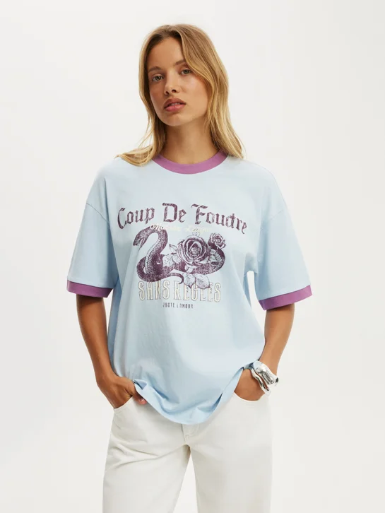 COTTON ON Áo Thun Có Họa Tiết Nữ - The Boxy Graphic Tee