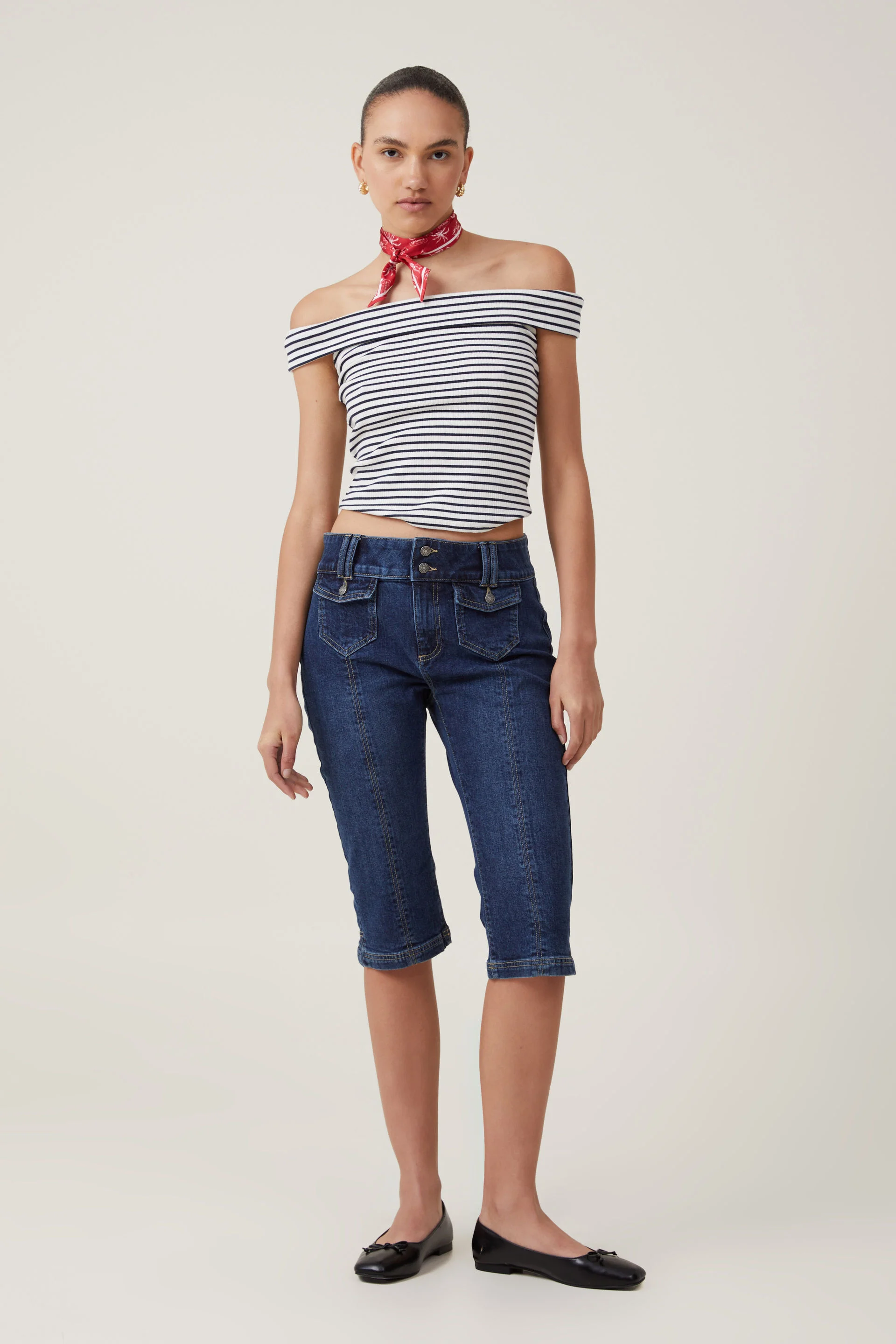 COTTON ON Quần Jeans Lửng Nữ-Capri Jean