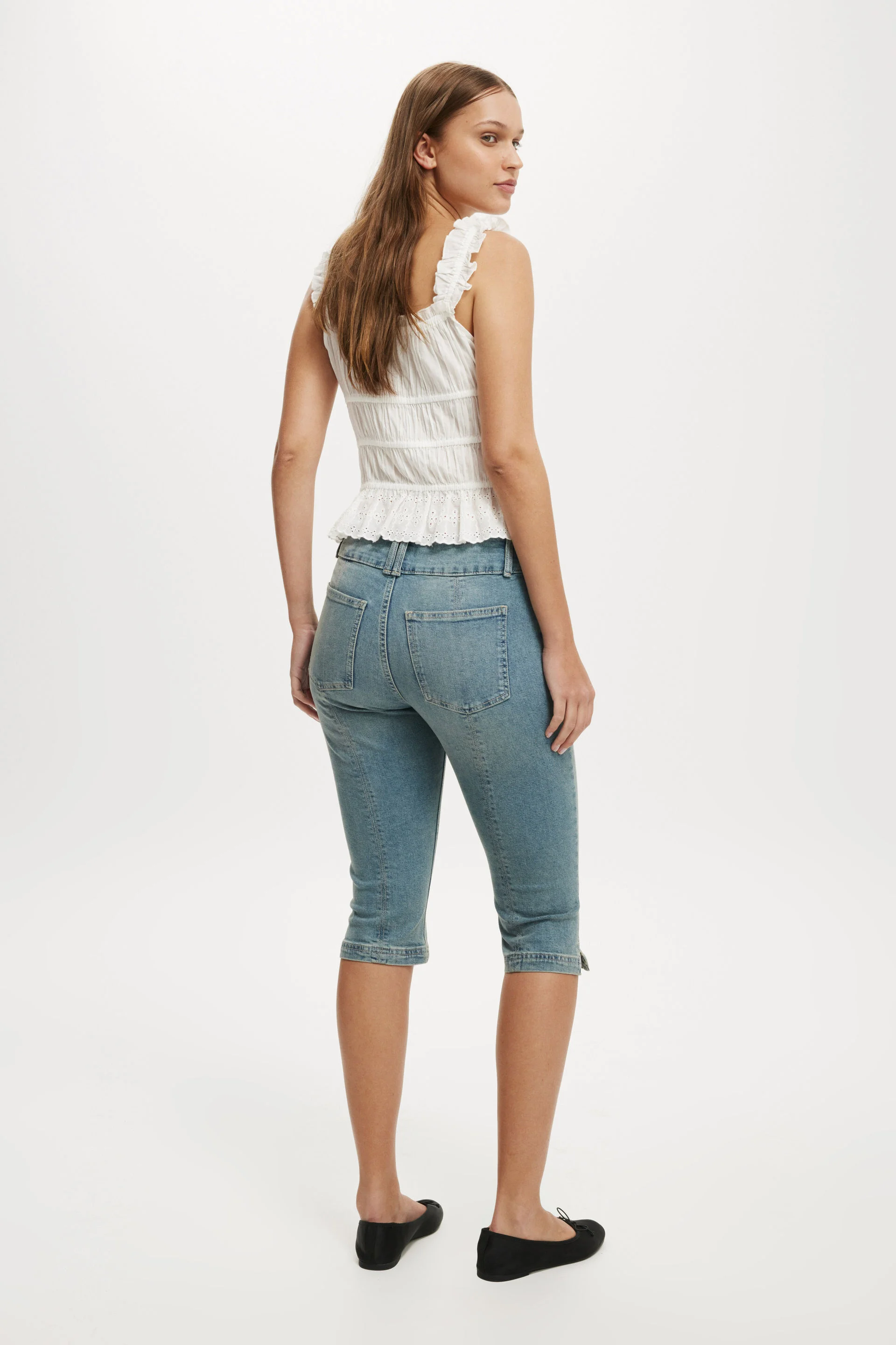 COTTON ON Quần Jeans Lửng Nữ-Capri Jean