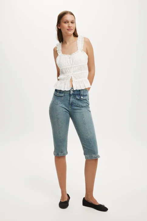 COTTON ON Quần Jeans Lửng Nữ-Capri Jean