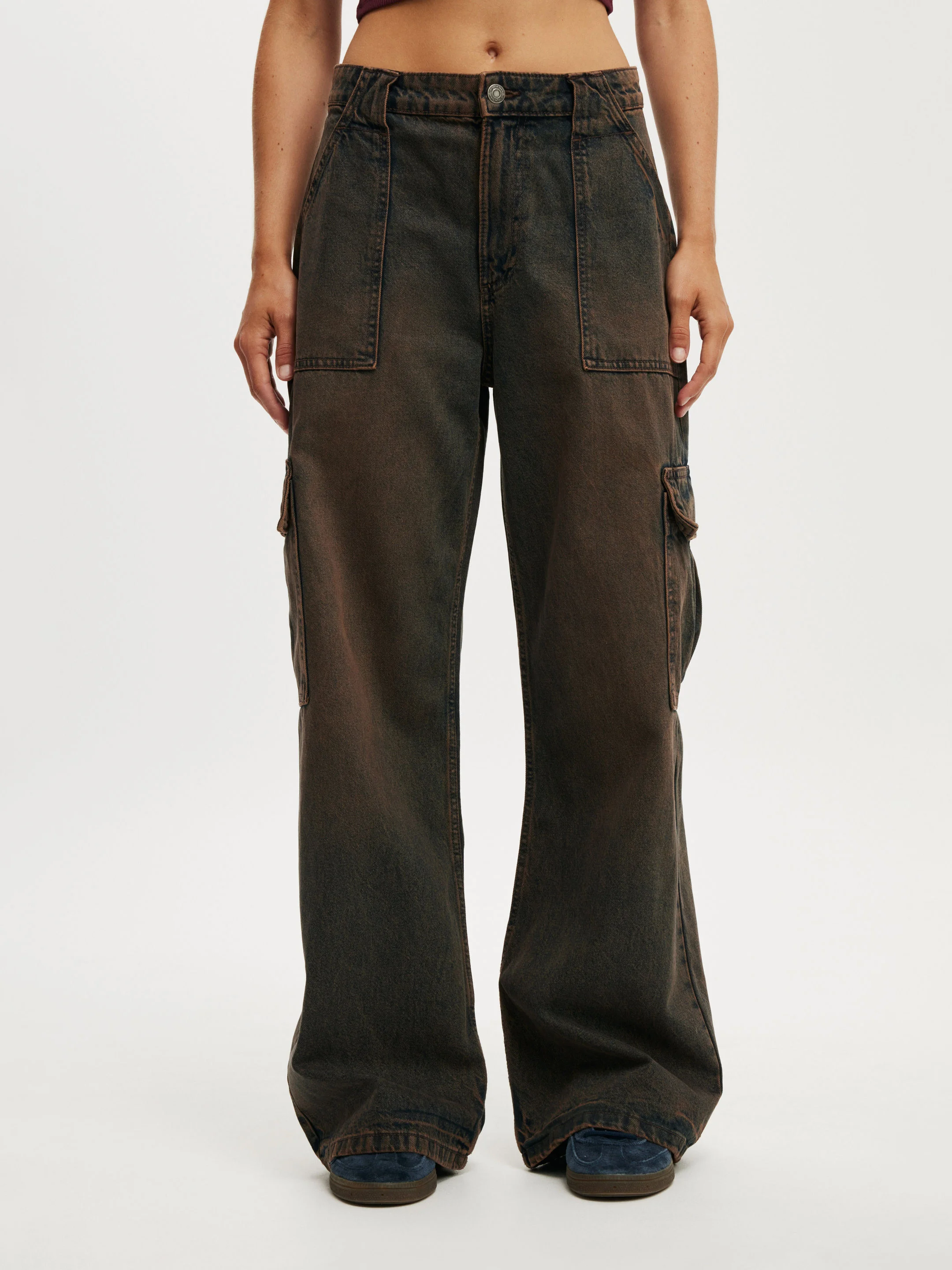 COTTON ON Quần Jeans Dài Nữ-Relaxed Cargo Jean