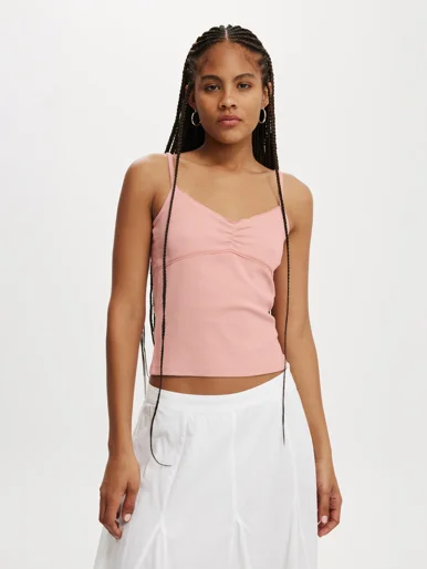 COTTON ON Áo Thun Hai Dây Nữ - Lou Picot Trim Cami