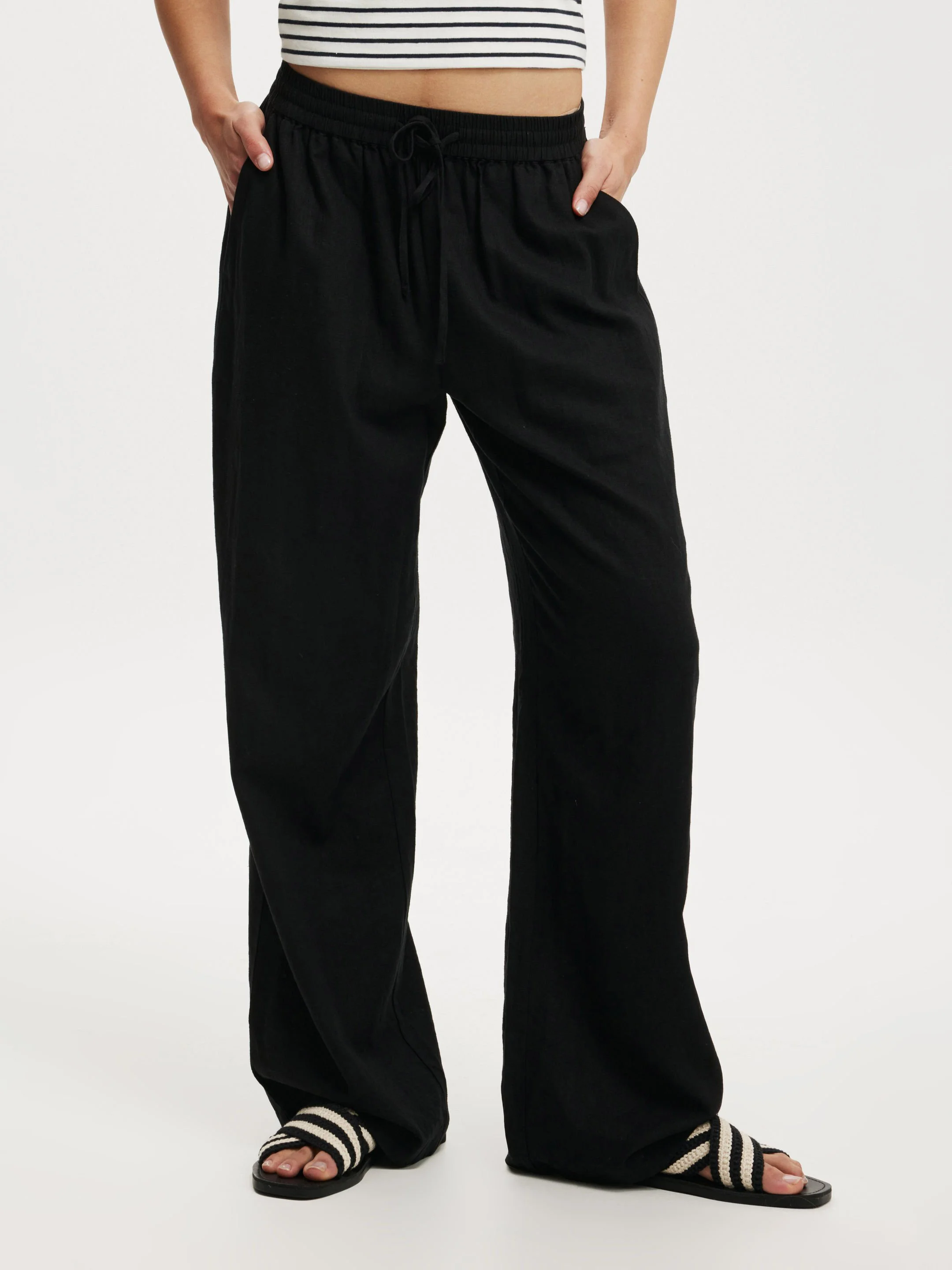 COTTON ON Quần Linen Dài Nữ-Haven Wide Leg Pant