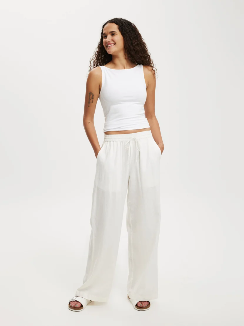 COTTON ON Quần Linen Dài Nữ-Haven Wide Leg Pant
