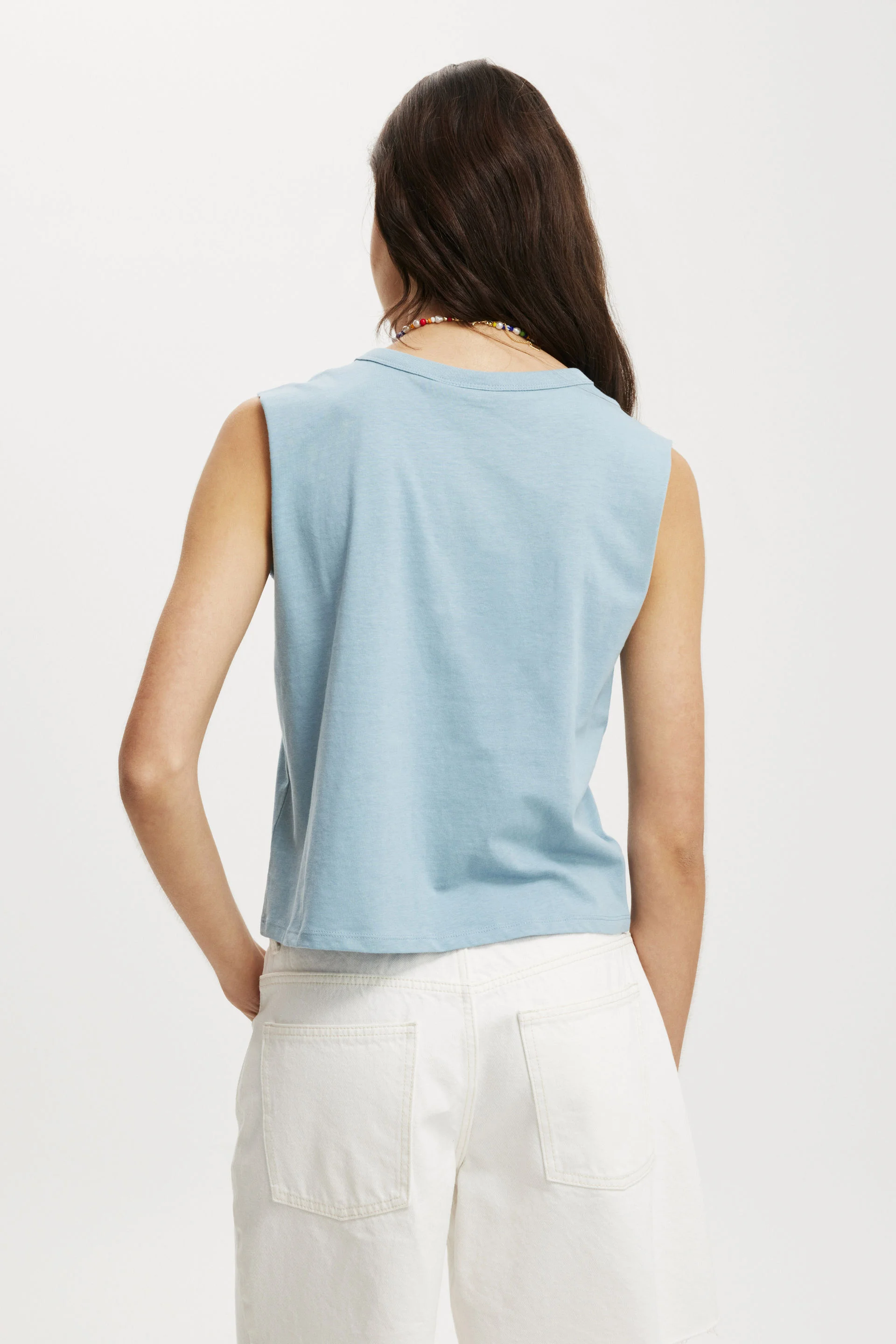 COTTON ON Áo Thun Cộc Tay Nữ-Lcn Muscle Graphic Tank