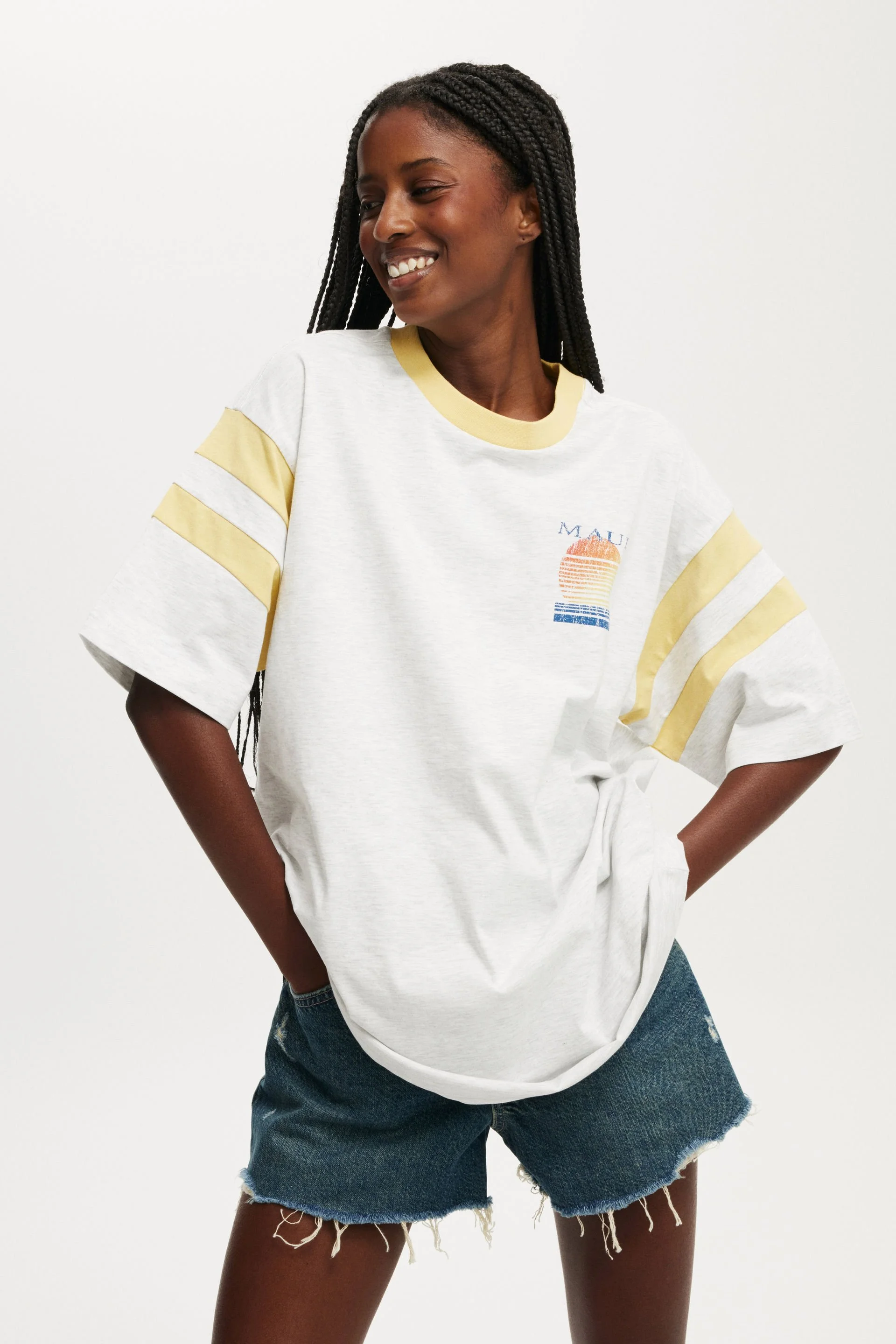 COTTON ON Áo Thun Có Họa Tiết Nữ-Super Oversized Graphic Tee