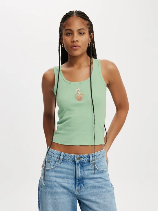 COTTON ON Áo Thun Cộc Tay Nữ - Graphic Lcn Scoop Neck Tank