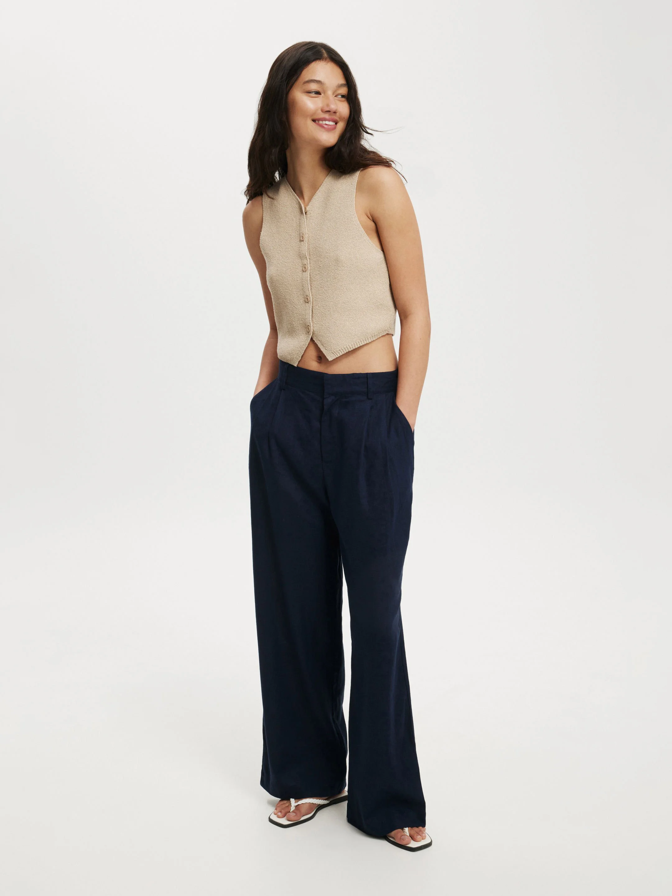 COTTON ON Quần Linen Dài Nữ-Haven Suiting Pant