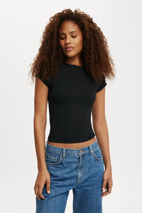 COTTON ON Áo Thun Ngắn Tay Nữ-All Day Crew Tee