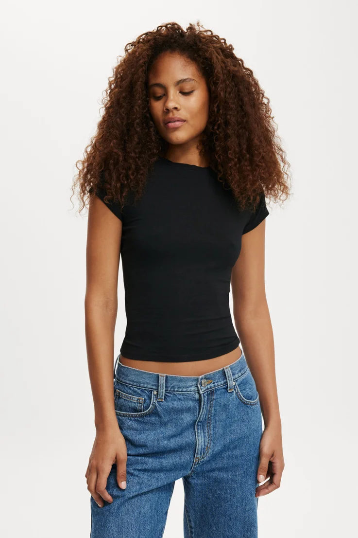 COTTON ON Áo Thun Ngắn Tay Nữ-All Day Crew Tee